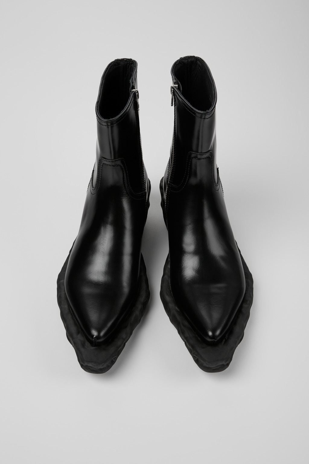 Black Leather Boots - 4