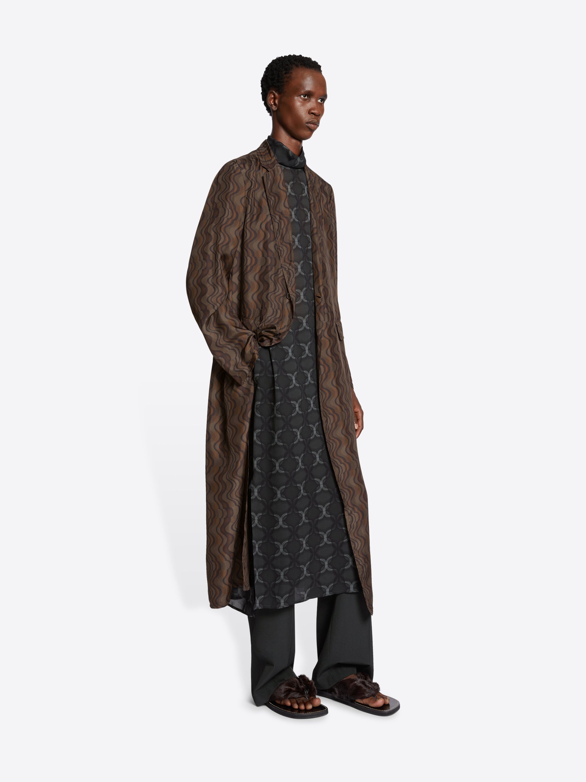 LONG SLIM FIT COAT - 3