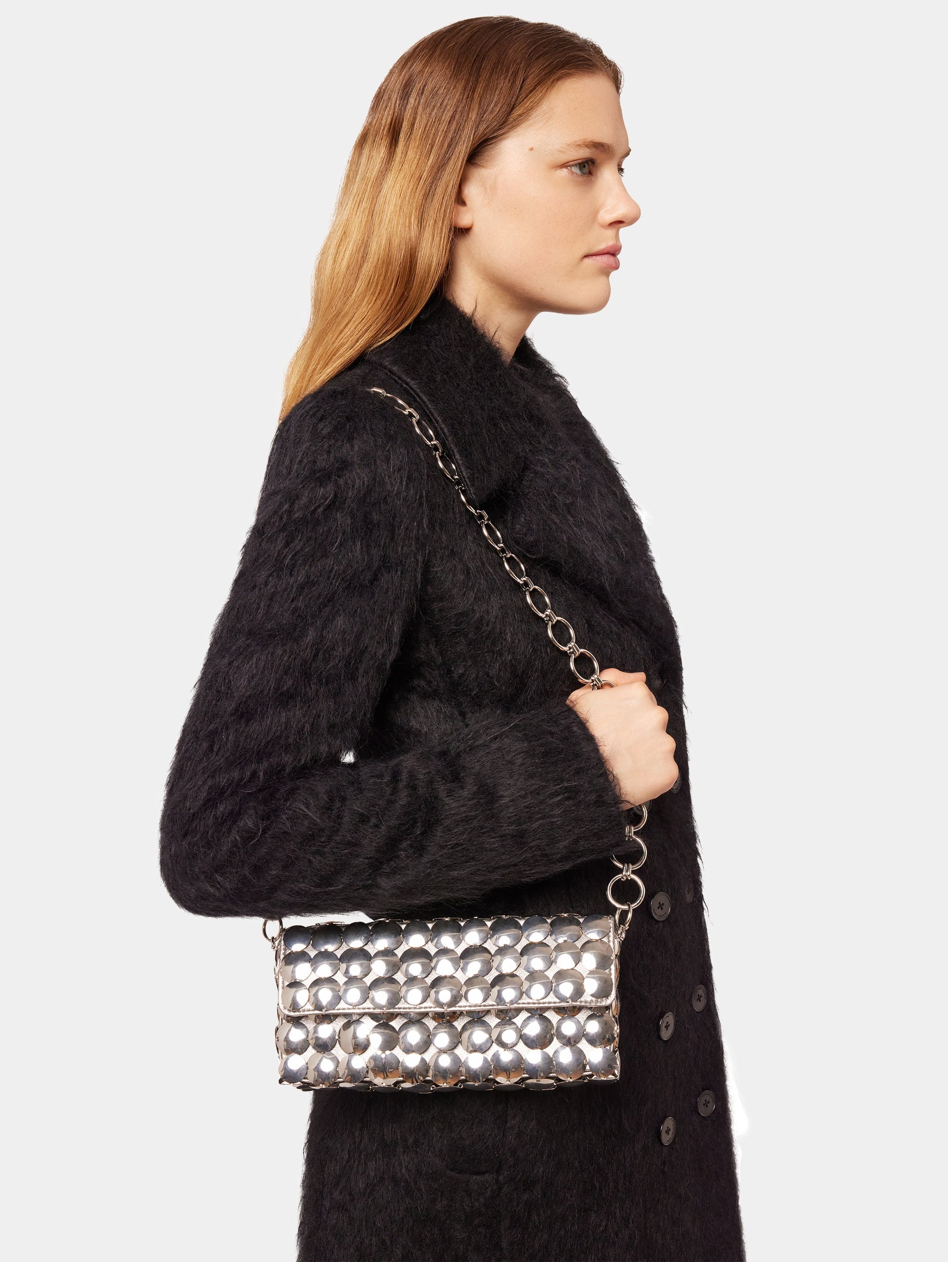 SILVER QUILTED BAG - 2