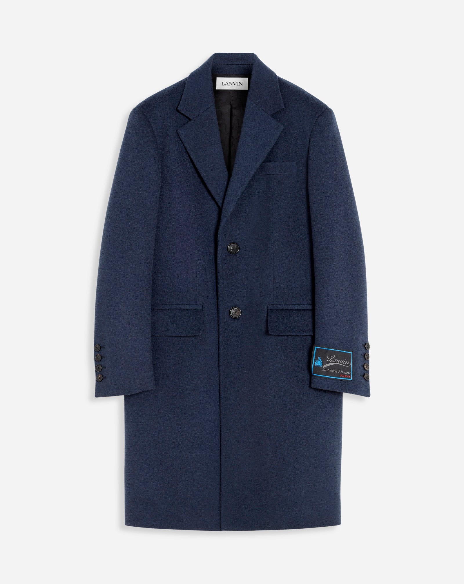 CLASSIC COAT WITH SIGNATURE LANVIN PATCH - 1