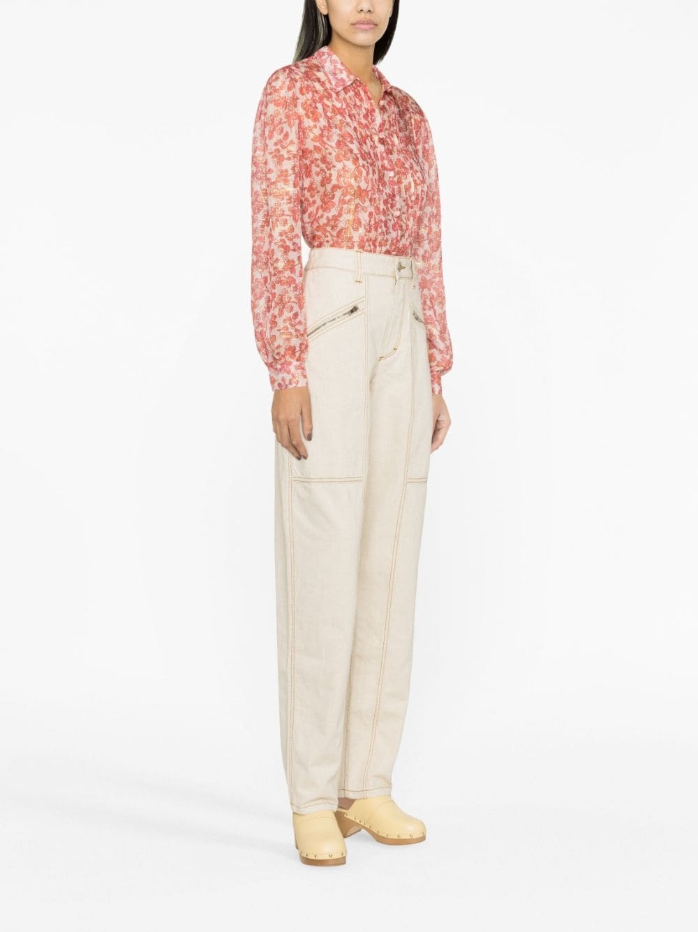 Fanny straight-leg cargo trousers - 4