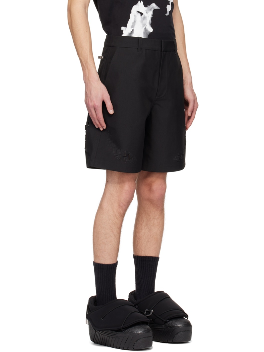 Black Morphogens Tailored Shorts - 2