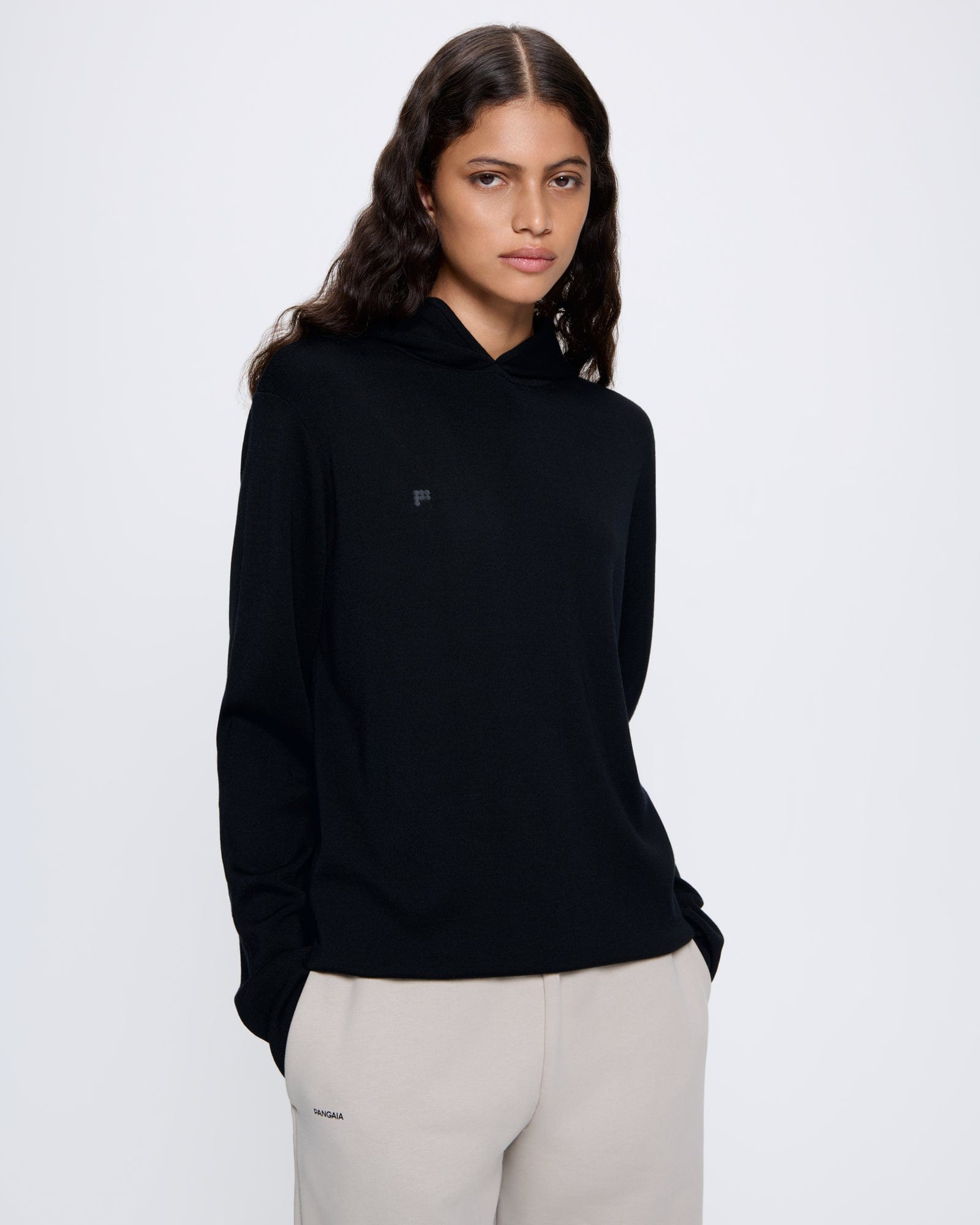 Womens DNA Regenerative Merino Wool Hoodie - Black - 2