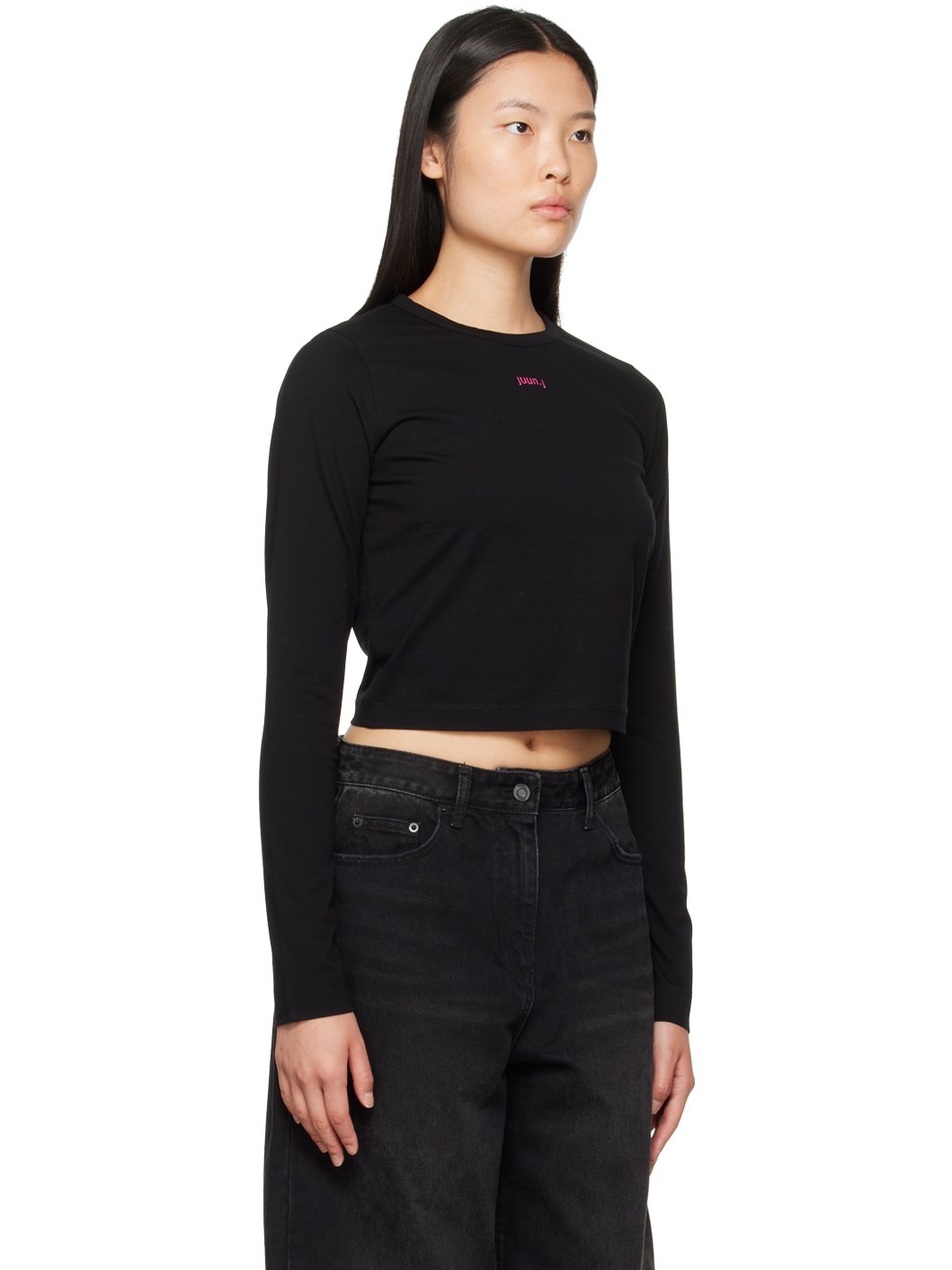 SSENSE Exclusive Black Long Sleeve T-Shirt - 2