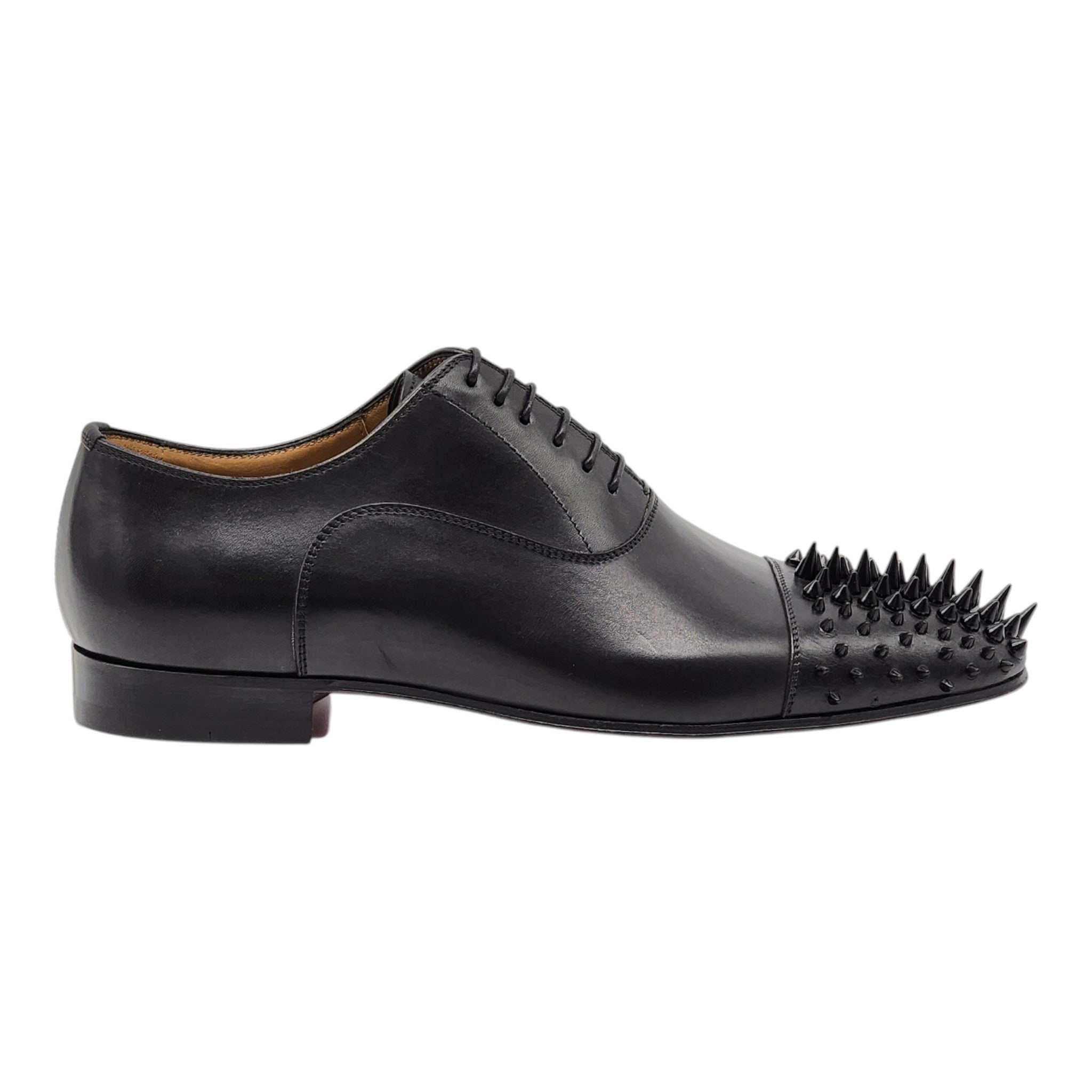 Christian Louboutin Gregossic Oxford Shoes - Leather - Black - EU 40 / US 7 - 2