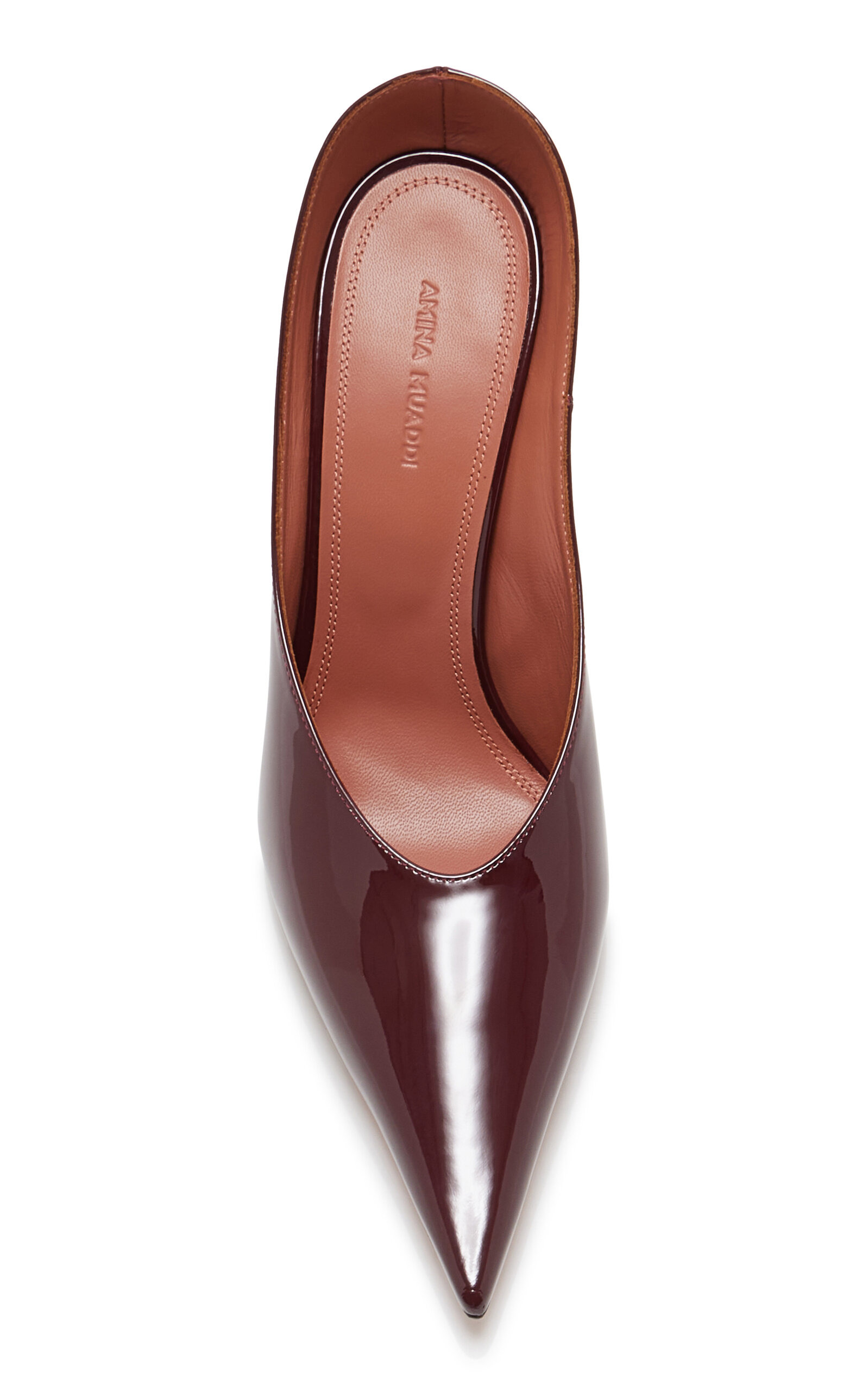 Anok Patent Leather Mules burgundy - 4