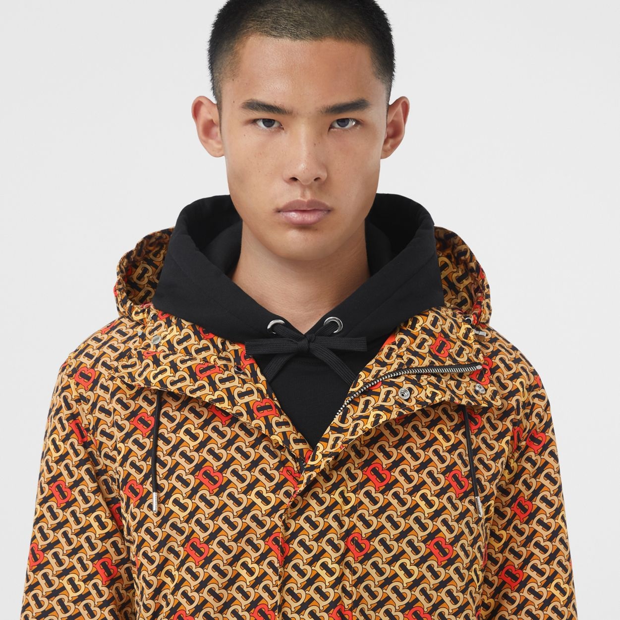 Packaway Hood Monogram Print Nylon Jacket - 3