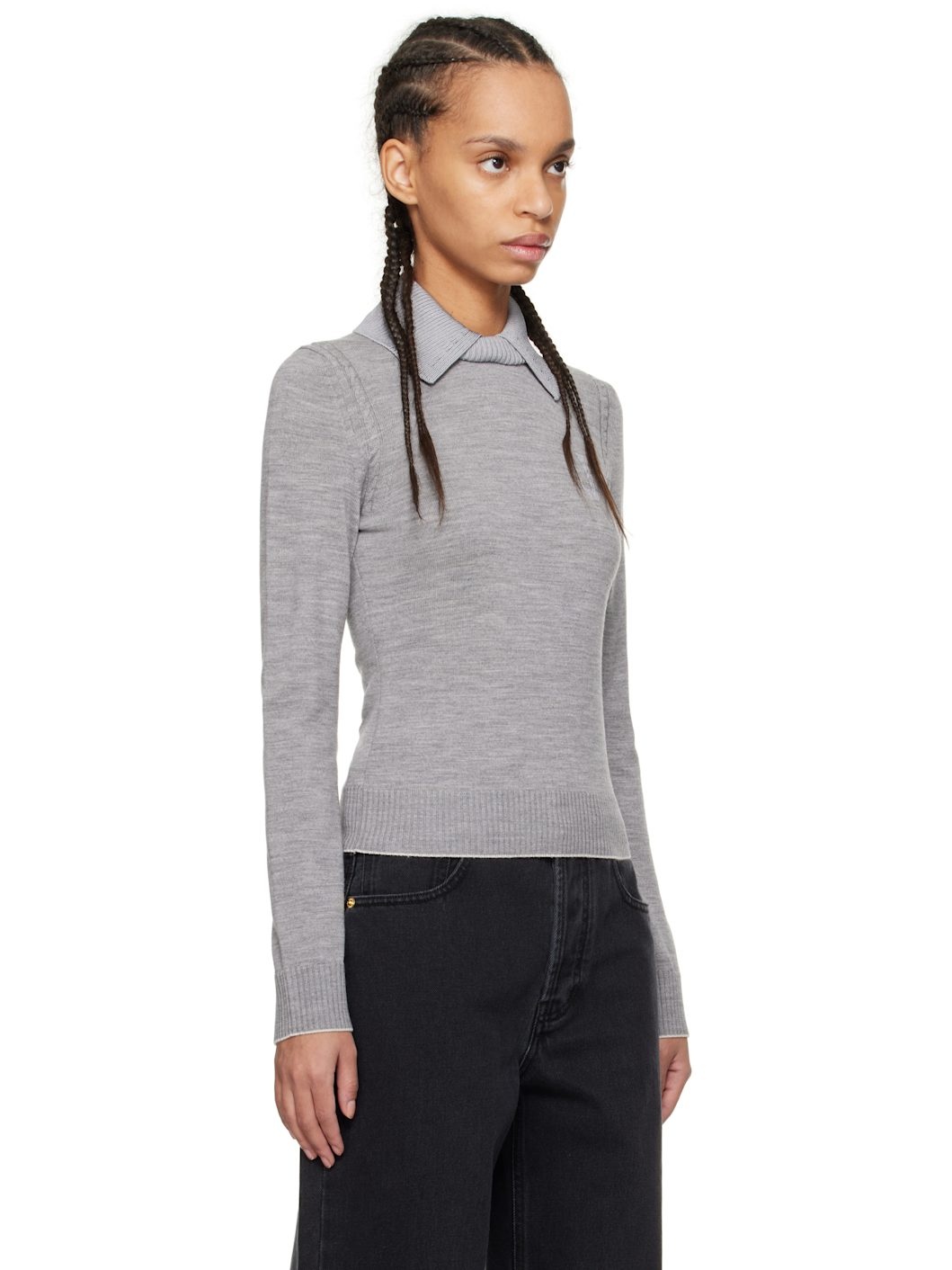 Gray 'The Tricot knit' Polo - 2