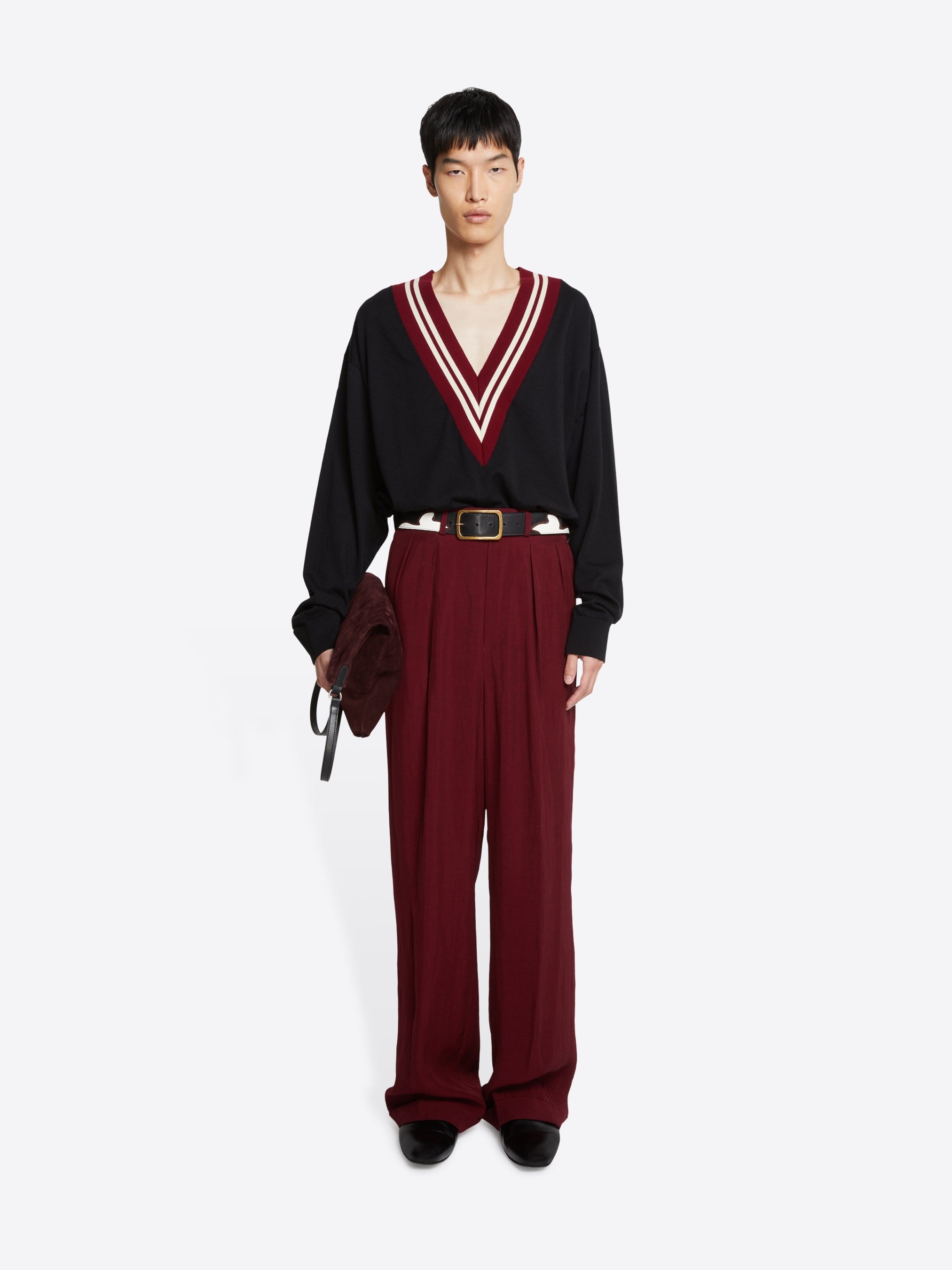 TOPSTITCHED BELT - 4