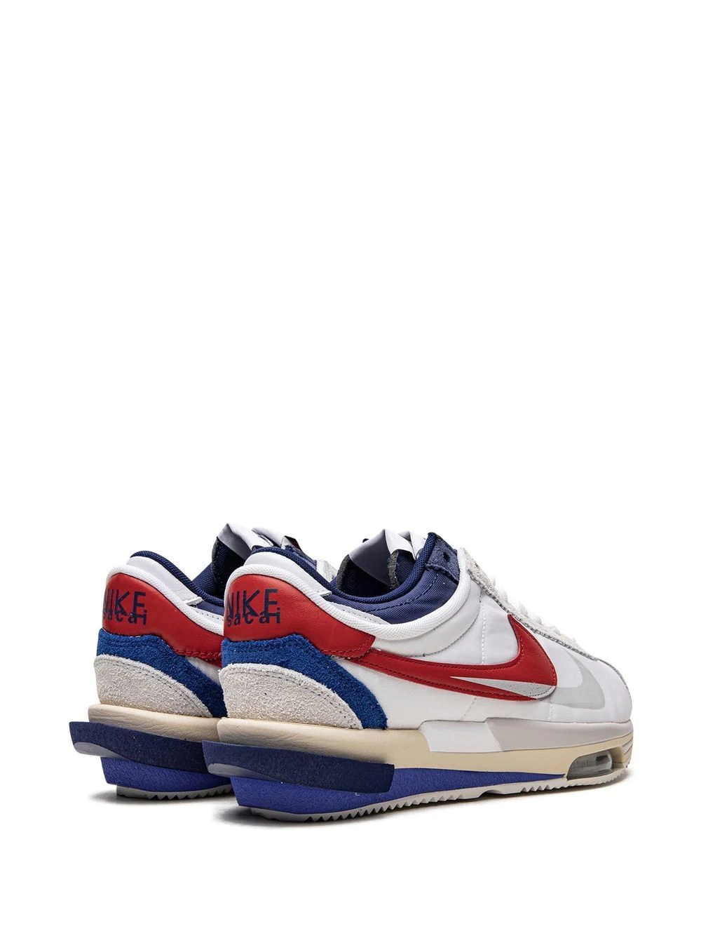 x sacai Cortez 4.0 "White/Red/Blue" sneakers - 3