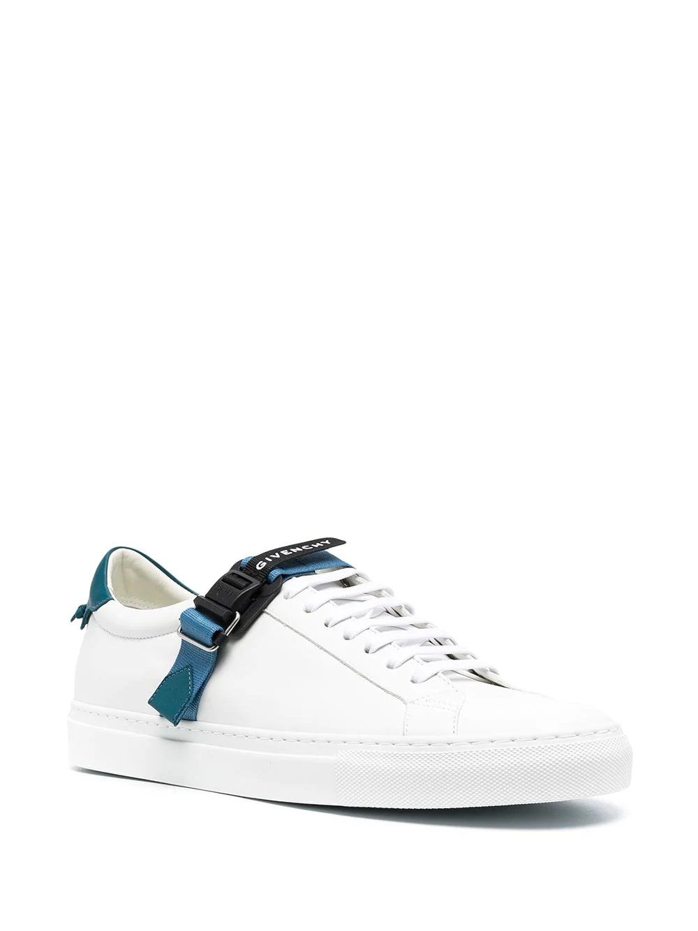 logo-strap low-top sneakers - 2