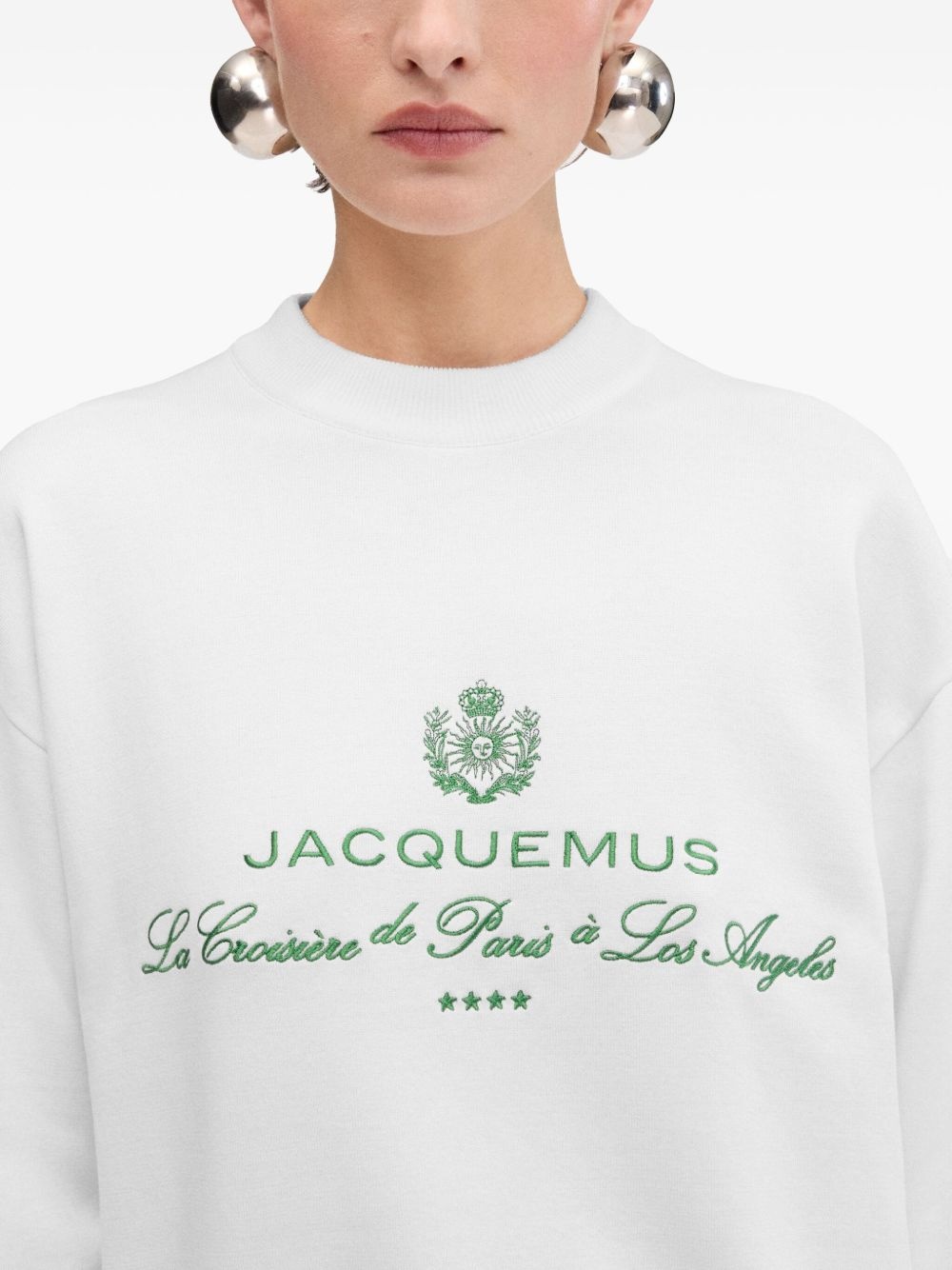 logo-embroidered sweatshirt - 6