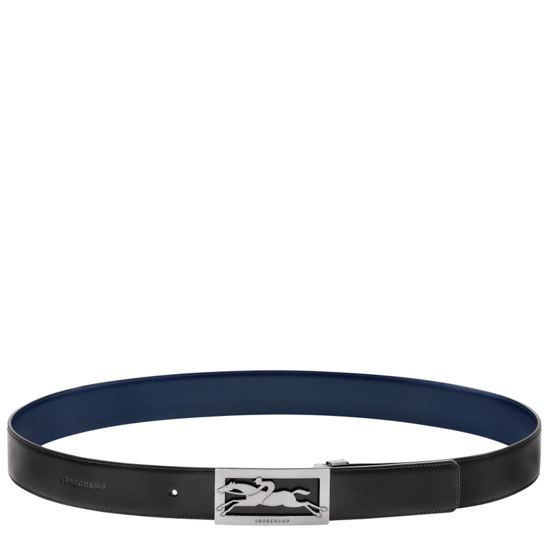Delta Box Men's belt Black/Navy - Leather 1