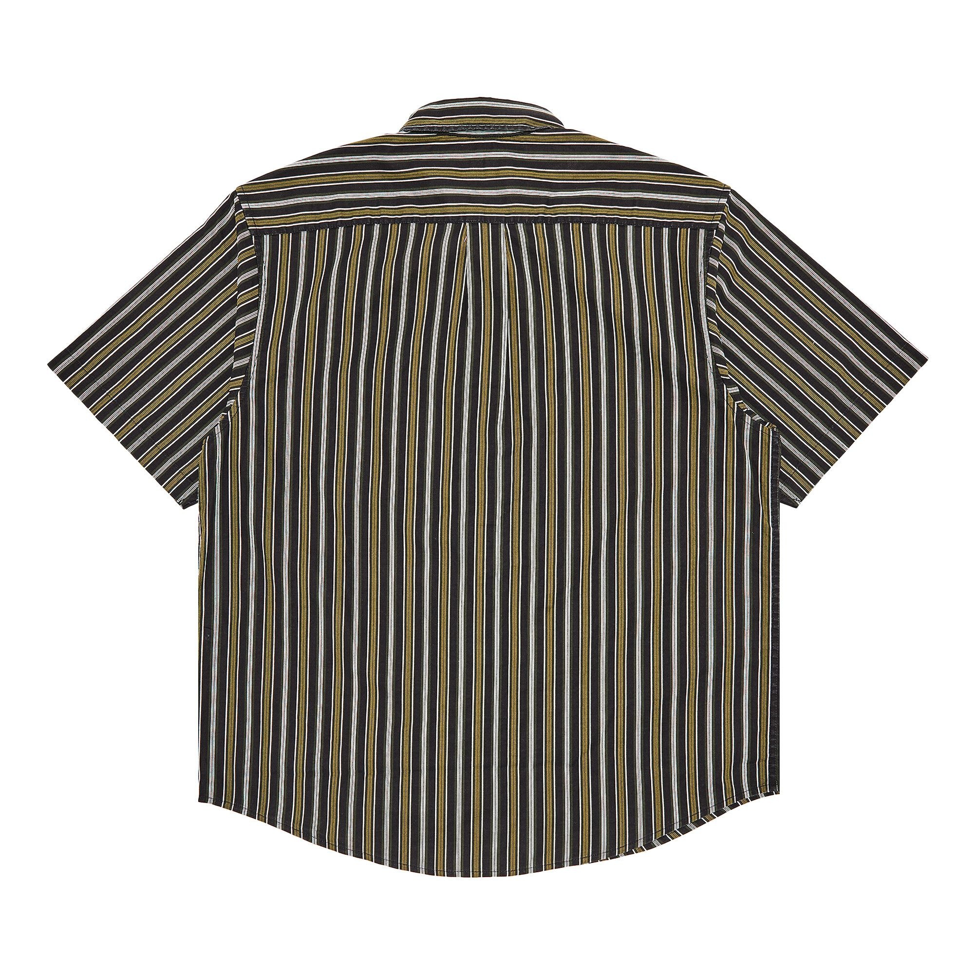 Supreme Loose Fit Multi Stripe Short-Sleeve Shirt 'Black' - 2