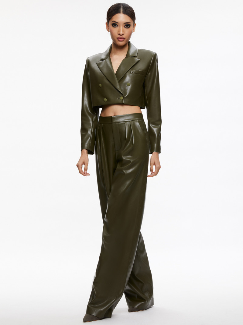 ANTHONY CROPPED DOUBLE BREASTED VEGAN BLAZER 5