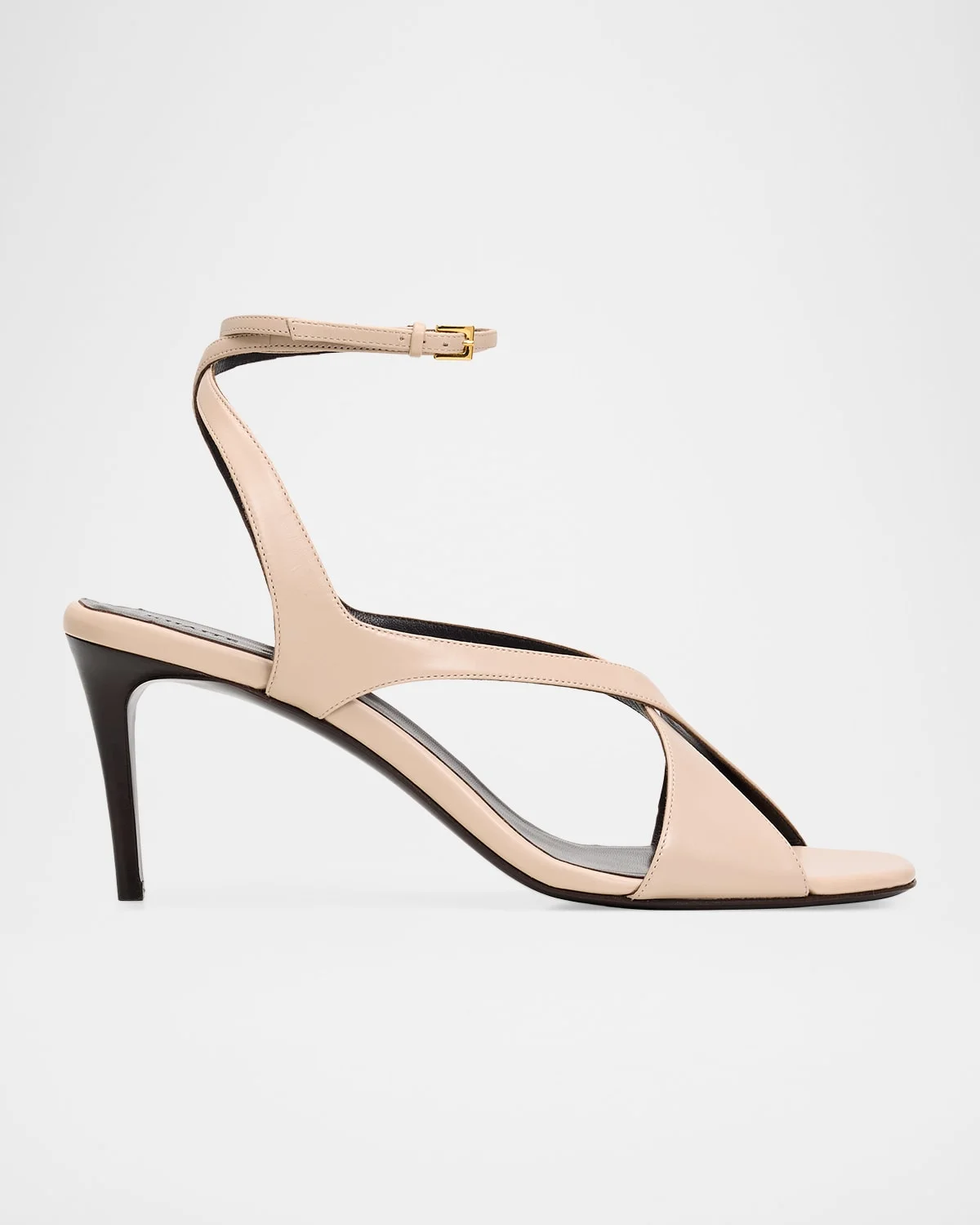 75mm Liria Leather Ankle-Strap Sandals - 1