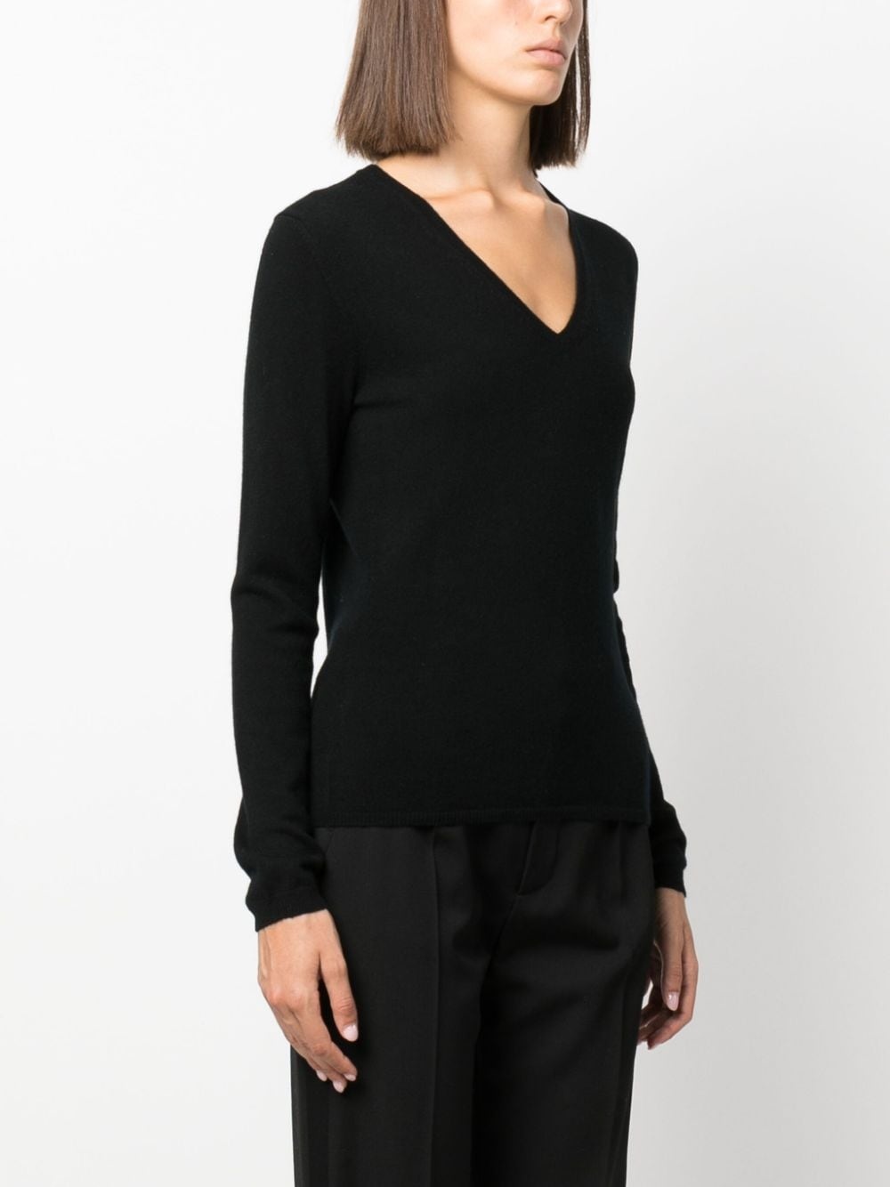 V-neck cashmere jumper - 3