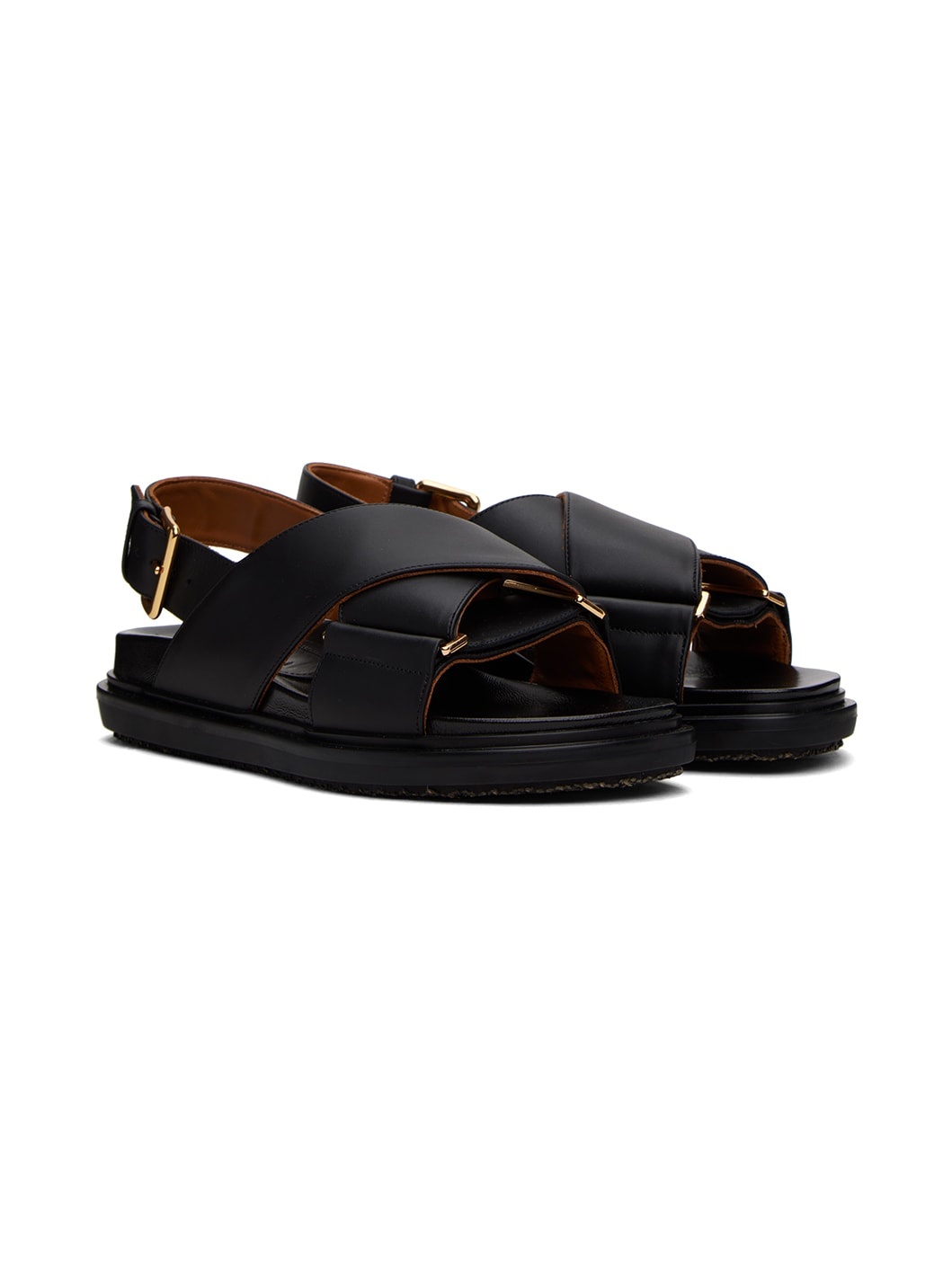 Black Fussbett Sandals - 4