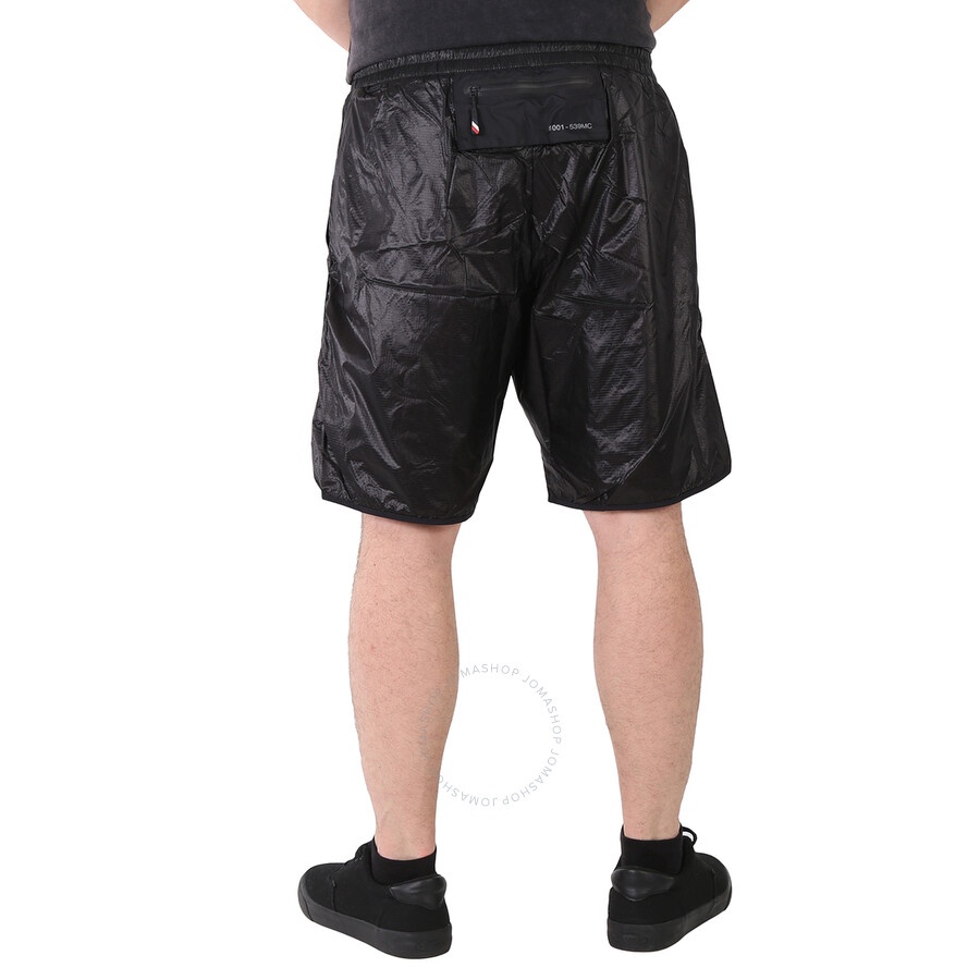 Moncler Men's Black Grenoble Drawstring Track Shorts - 6