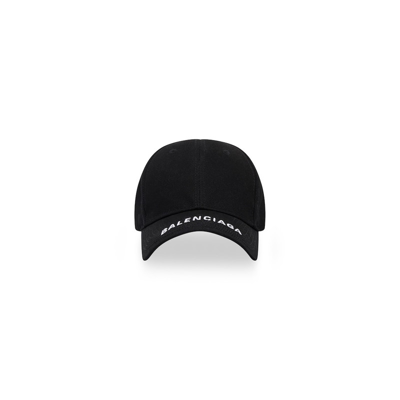 Logo Visor Cap in Black 1