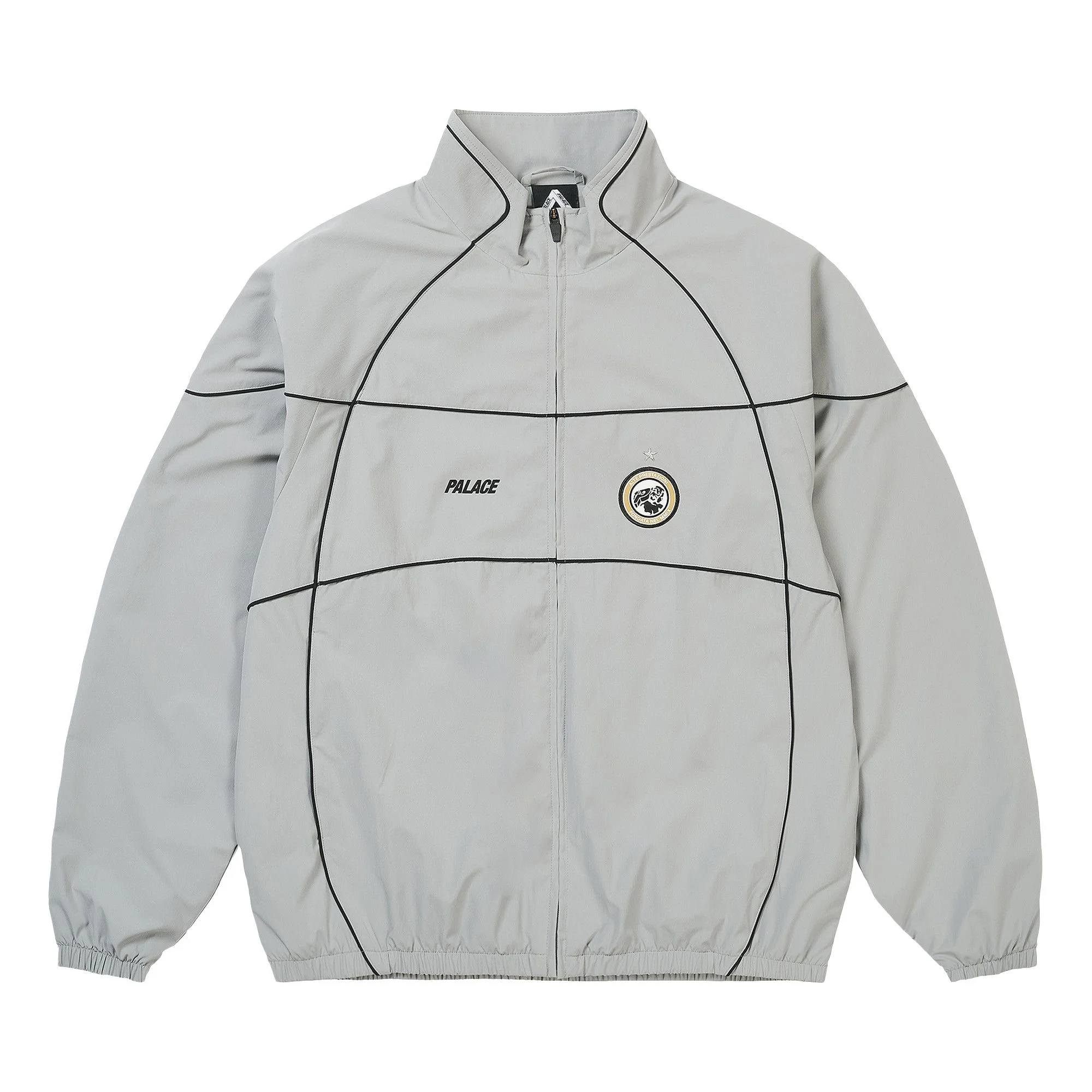 Palace Pro Team Piped Shell Jacket 'Grey' - 1
