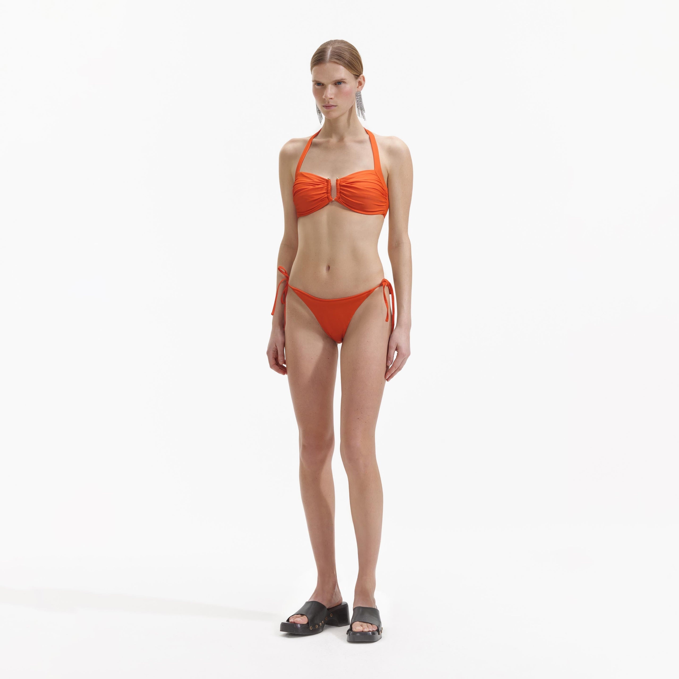 Orange Tie Bikini Brief - 2