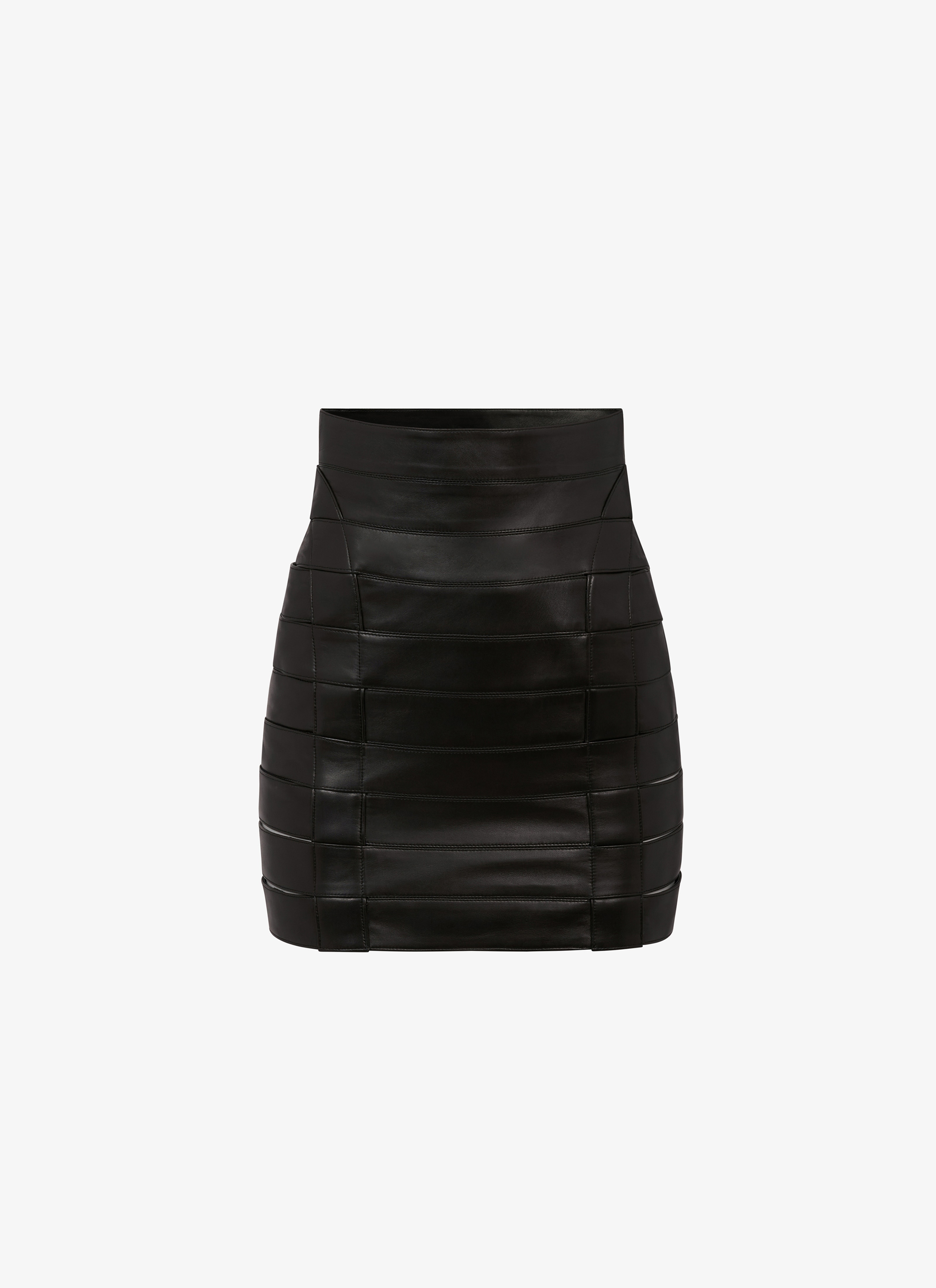 MINI LEATHER BAND SKIRT - 1