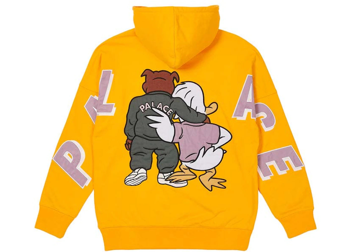 Palace Dog And Duck Drop Shoulder Hood Yellow - 2
