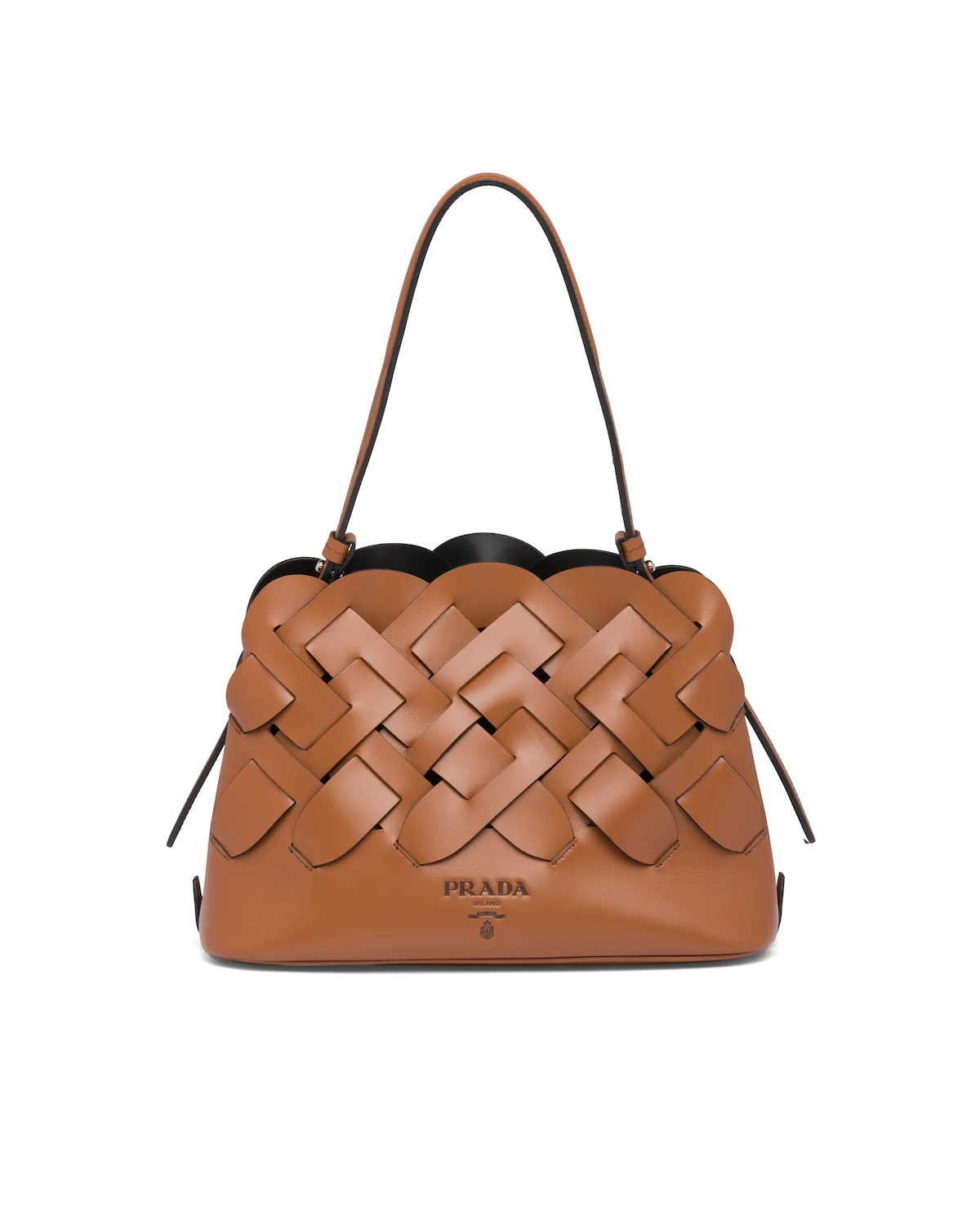 Leather Prada Tress Handbag - 1