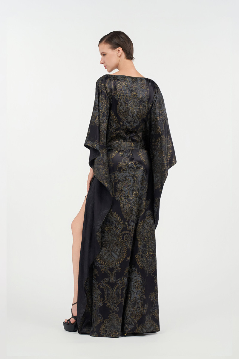Ornamental Black Print Dress 4