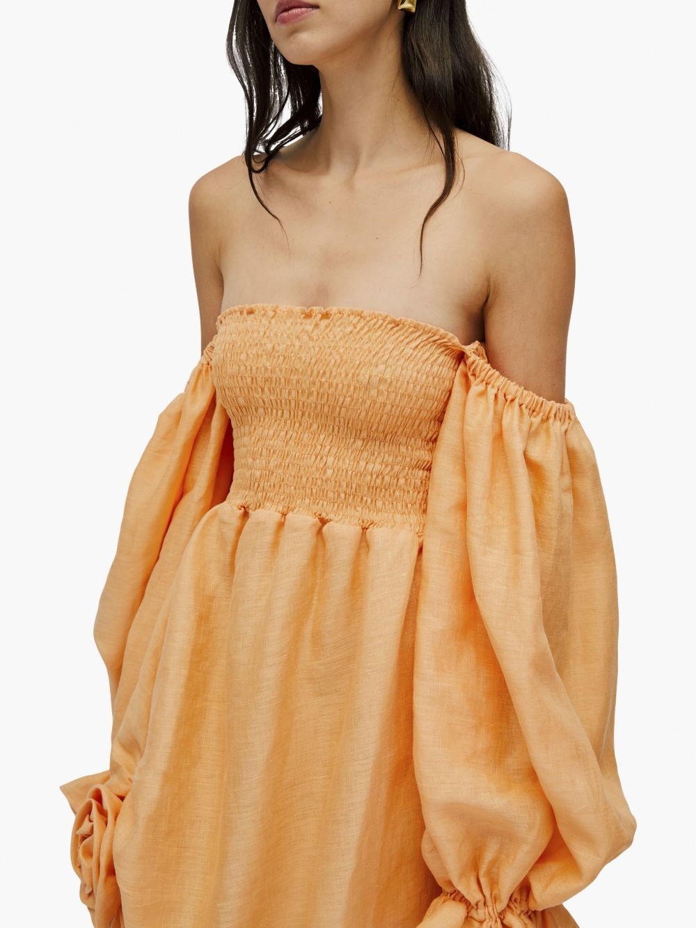 Atlanta off-the-shoulder smocked dress - 5