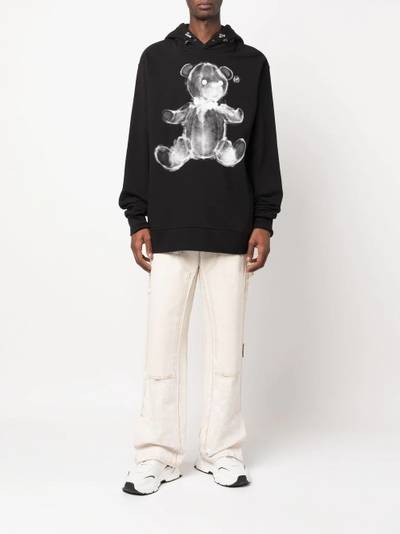 PHILIPP PLEIN teddy print cotton hoodie outlook