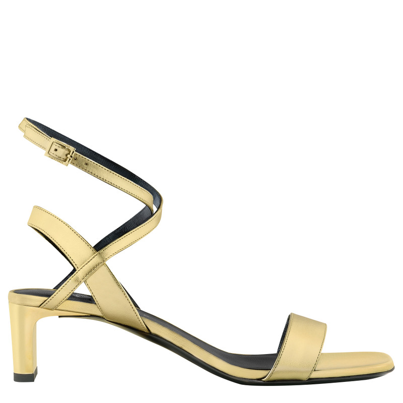 Spring/Summer 2023 Collection High heel sandals Pale gold - Leather 1