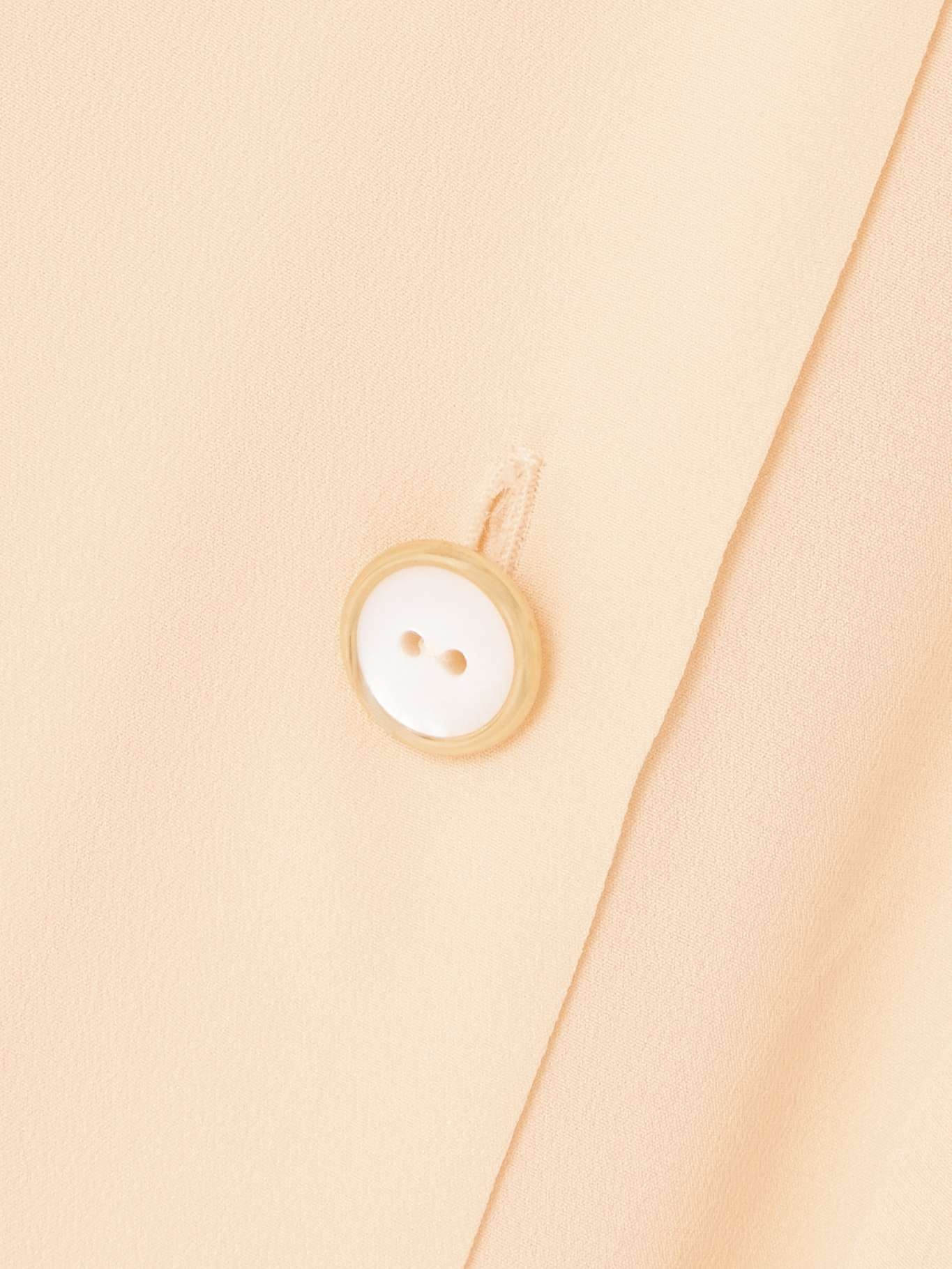 Fringed pussy-bow silk-chiffon shirt Peach - 5