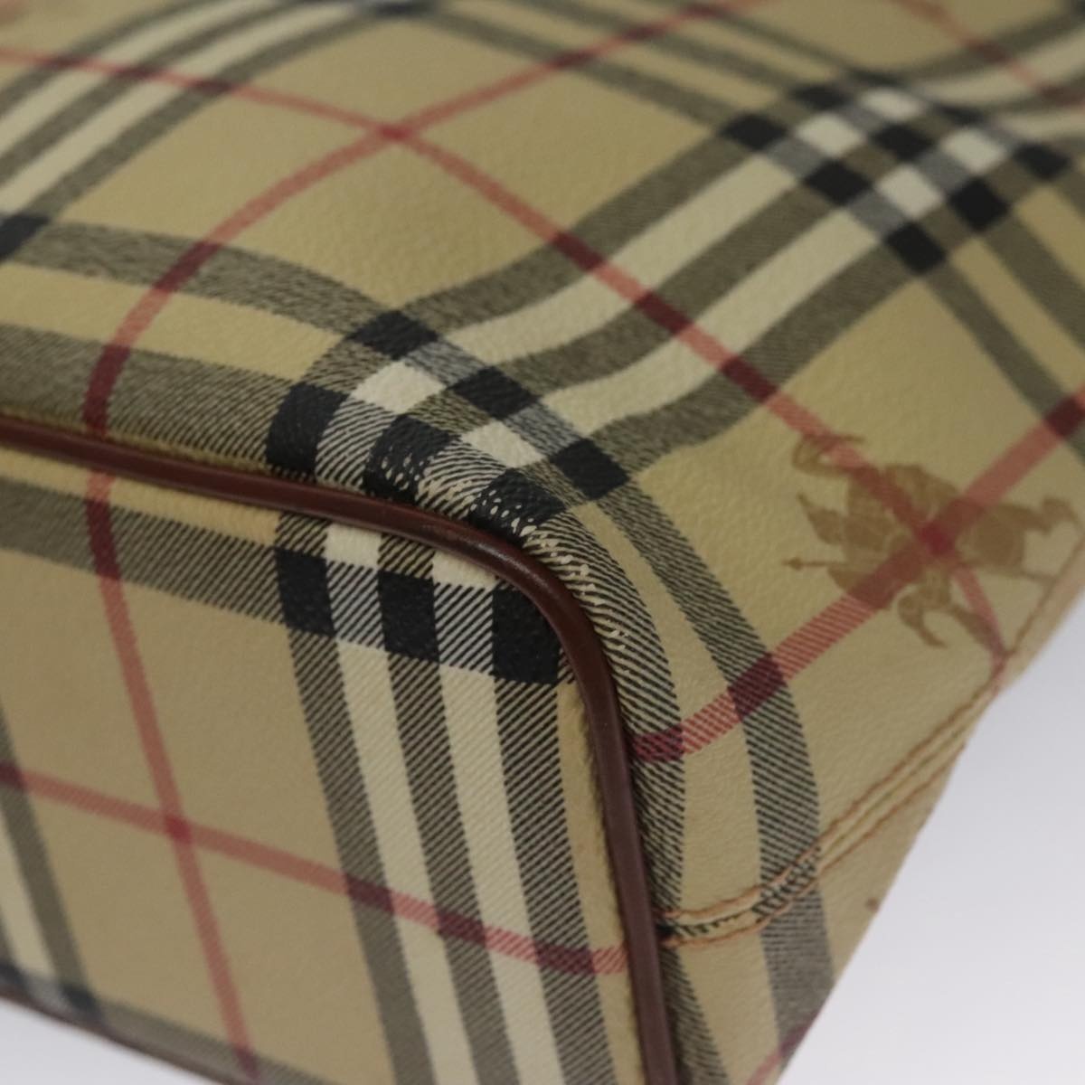 Burberry Nova Check Tote Bag Pvc Beige - 10