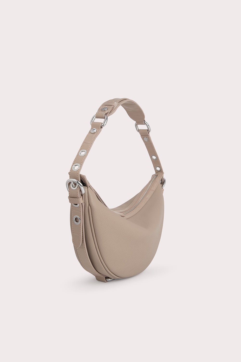 Gib Taupe Maxi Croco and Small Grain Calf Leather - 2