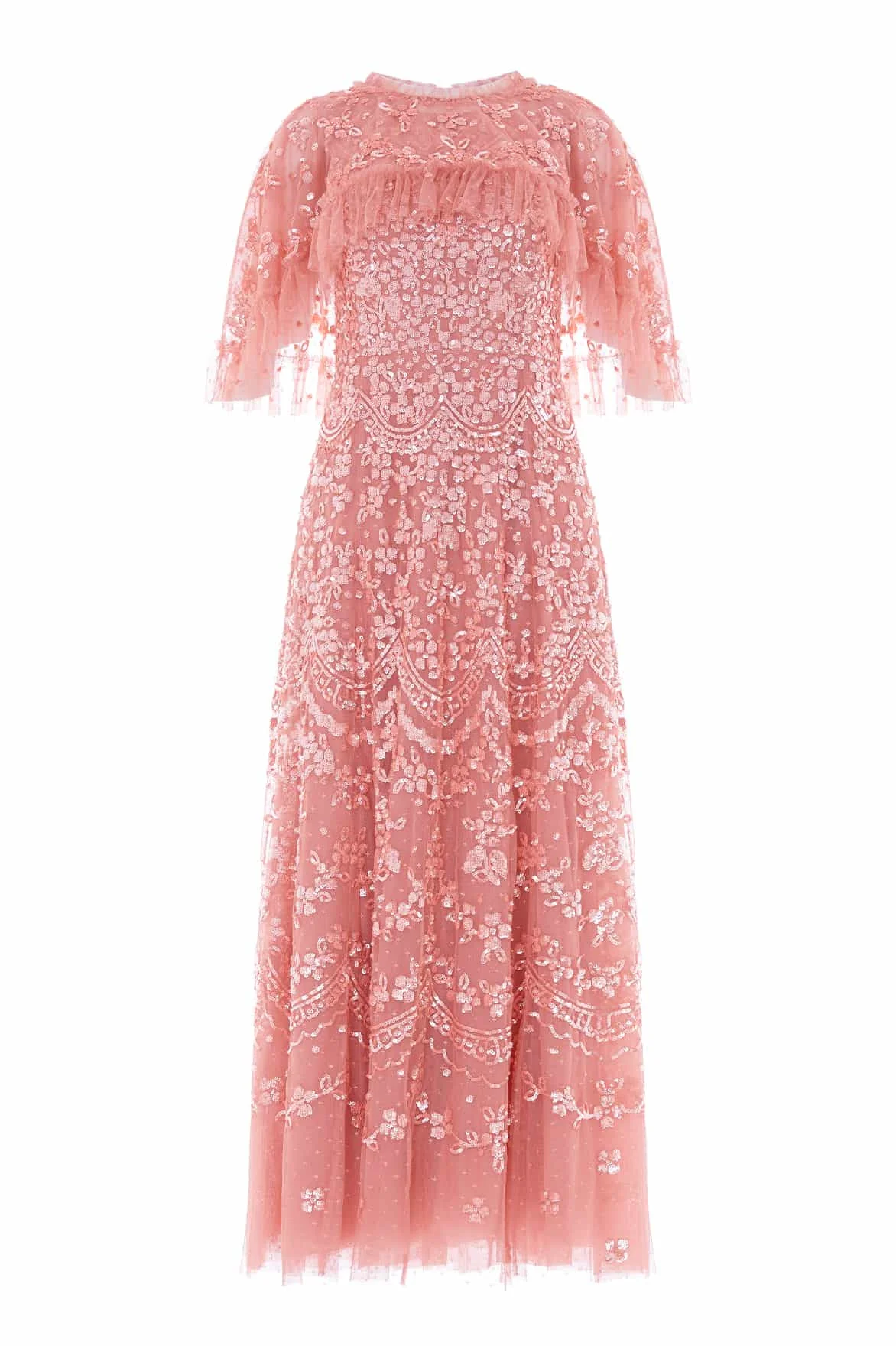Freya Cape Ankle Gown - 1