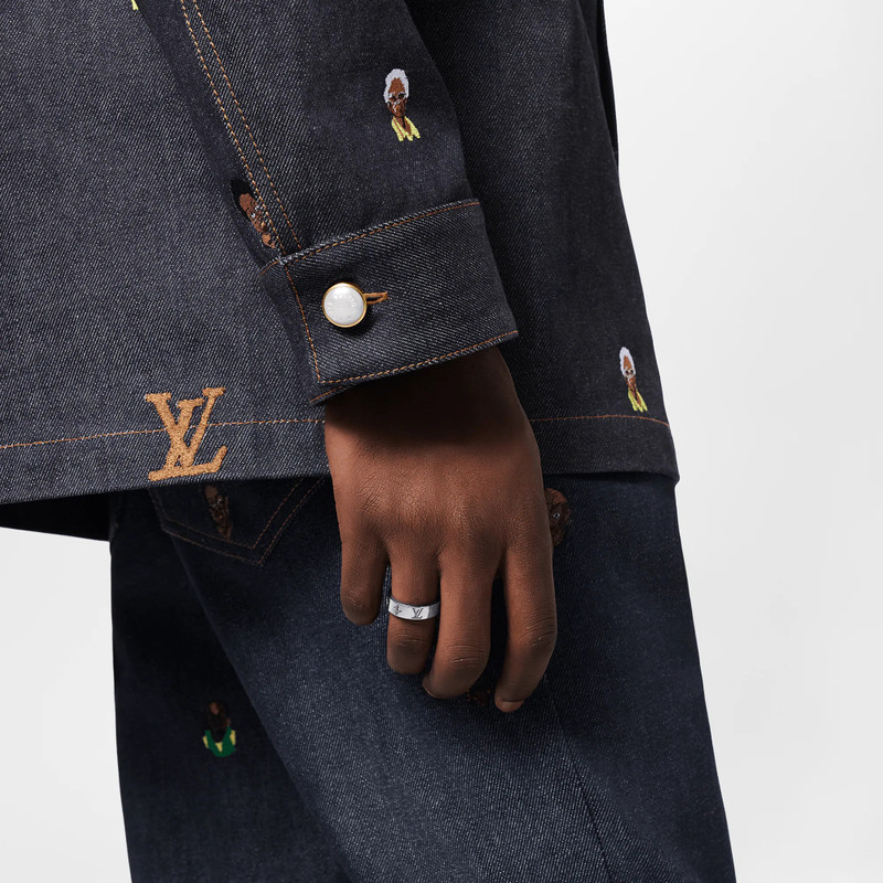 LV Mosaic Thin Ring 4