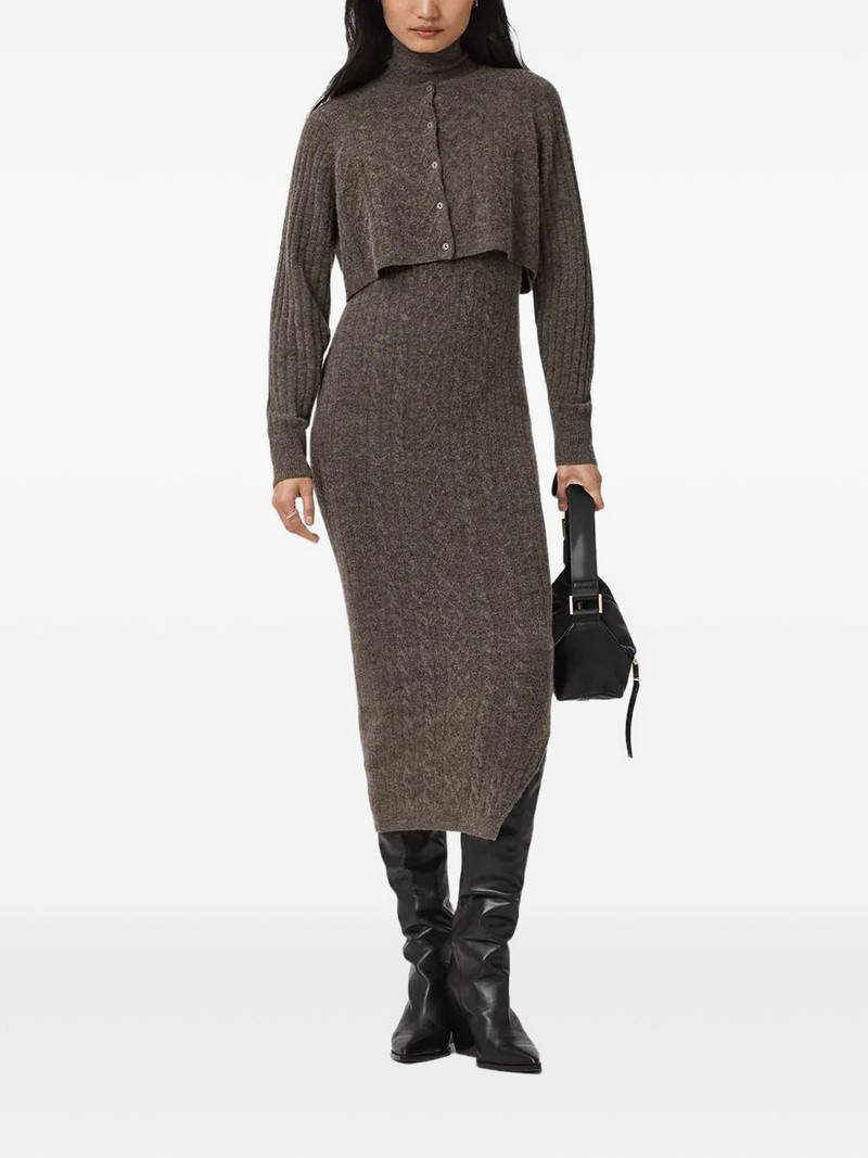 Sabine roll-neck cardigan dress set 1