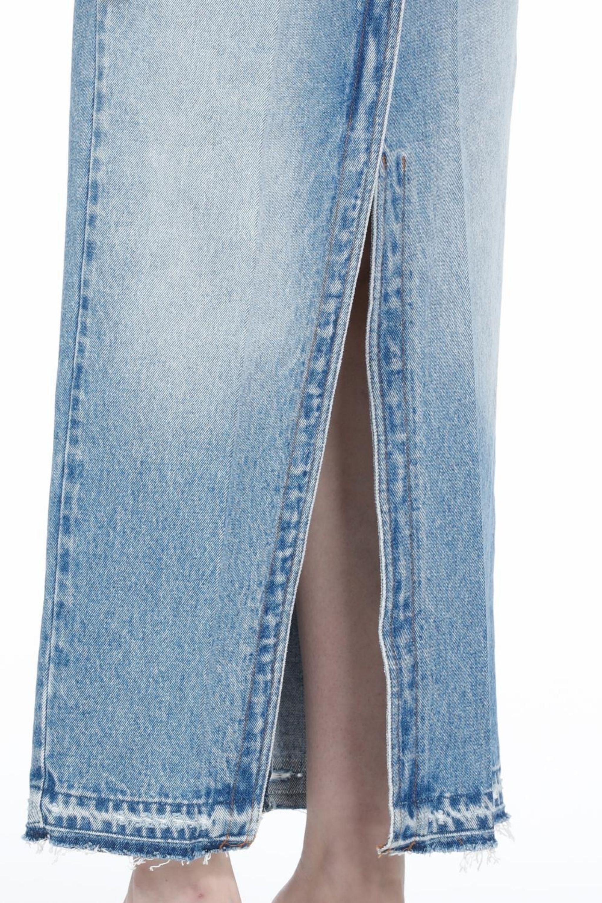 DENIM MAXI SKIRT - 5