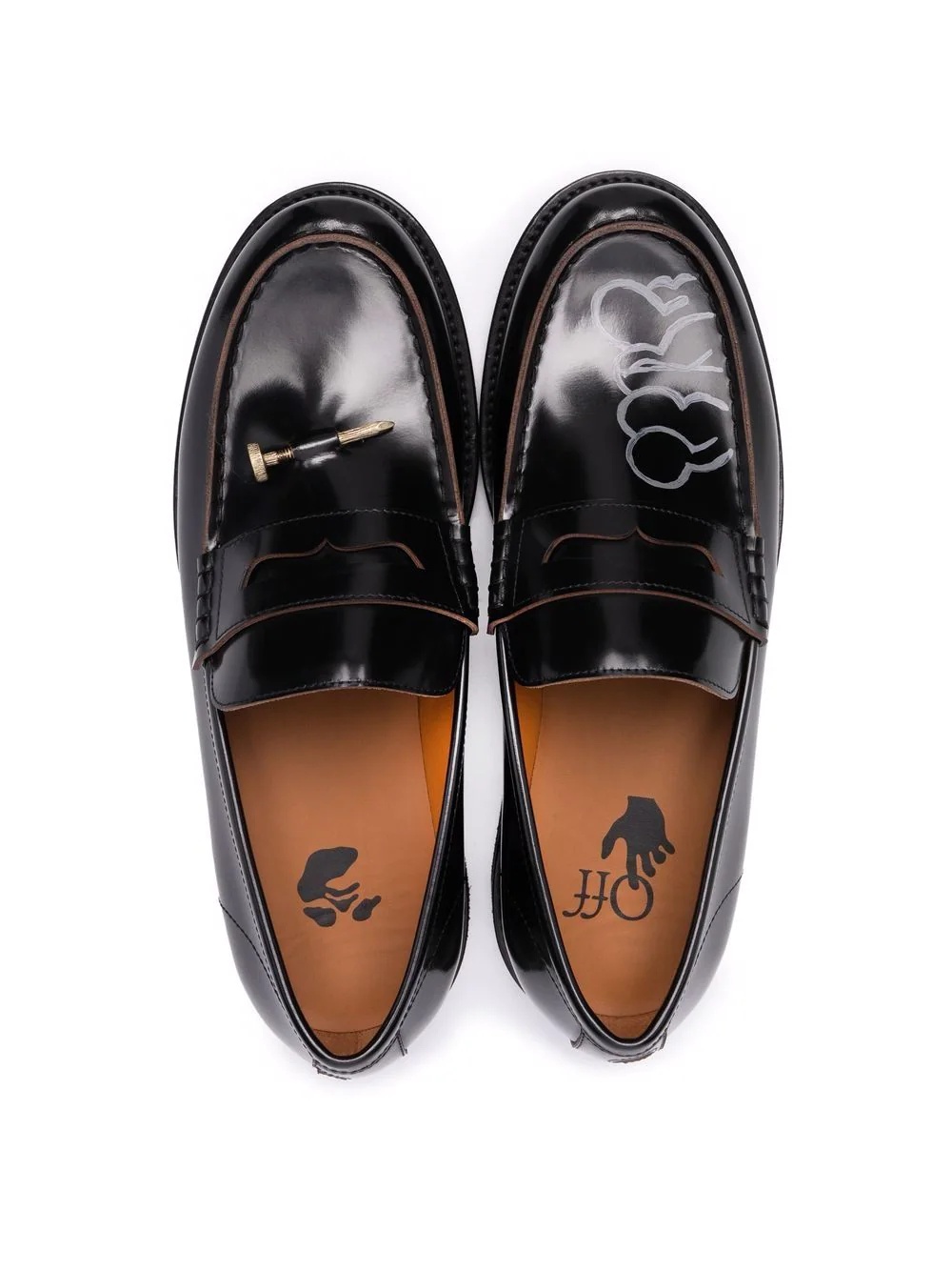 x Katsu print loafers - 4