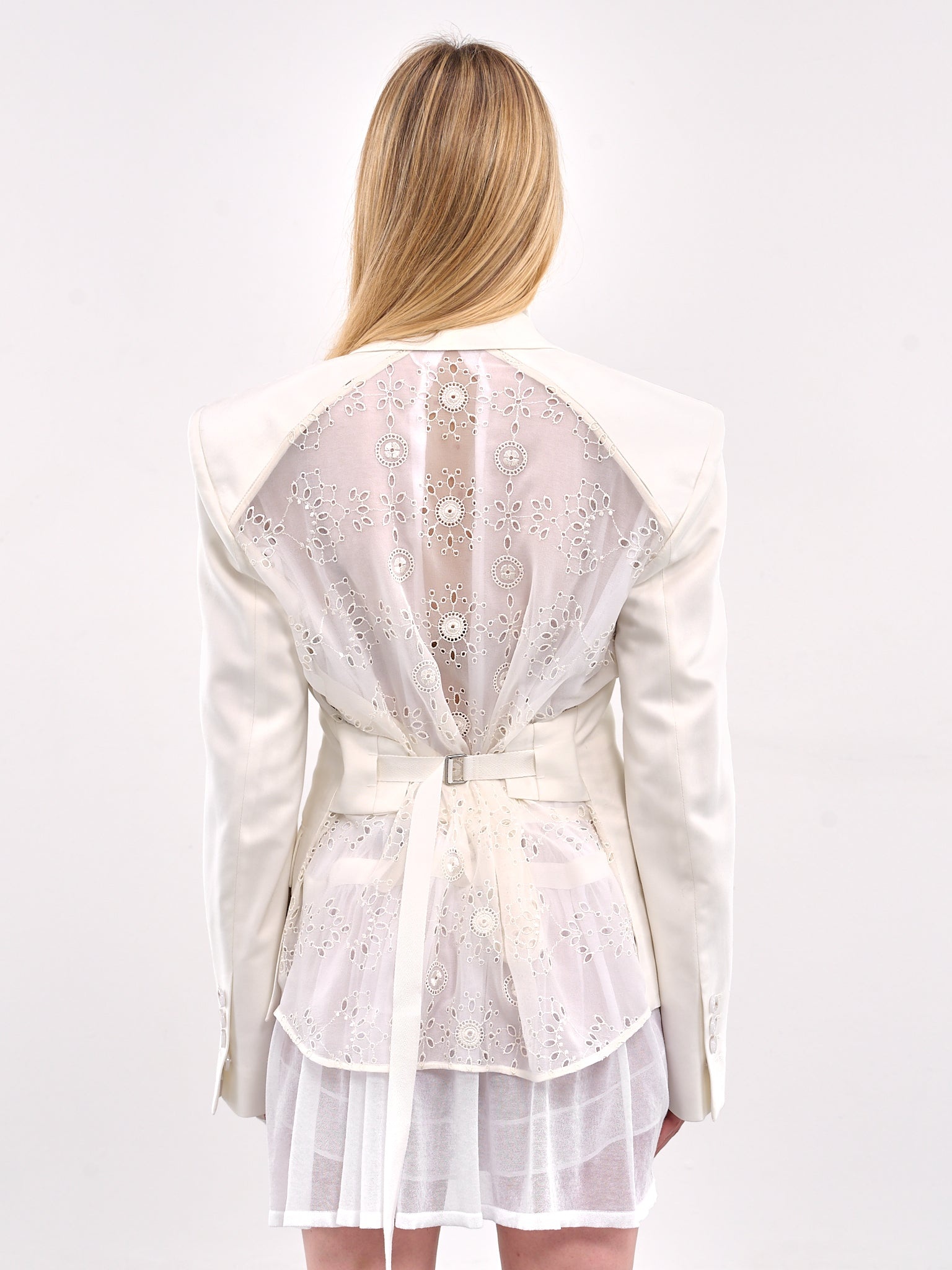 Mixed-Material Blazer - 3