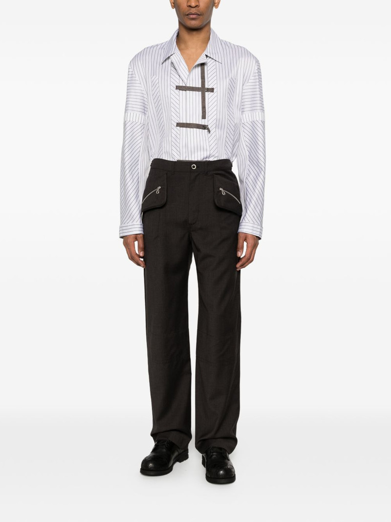 Kiko Kostadinov Komlo zipped wool trousers outlook