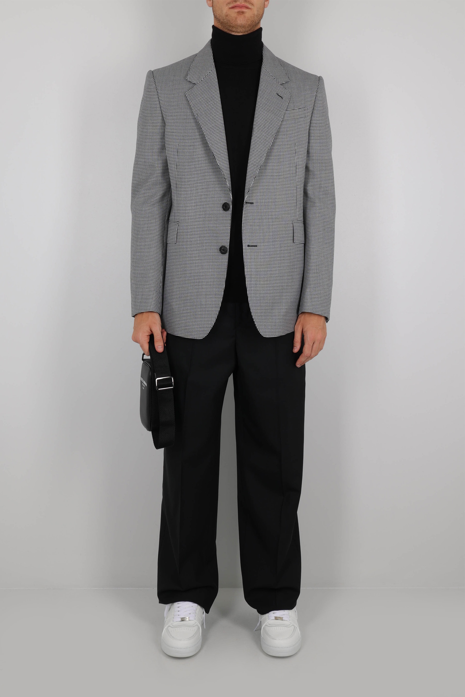 WOOL PANTS WITH MEDUSA BUCKLE - 2