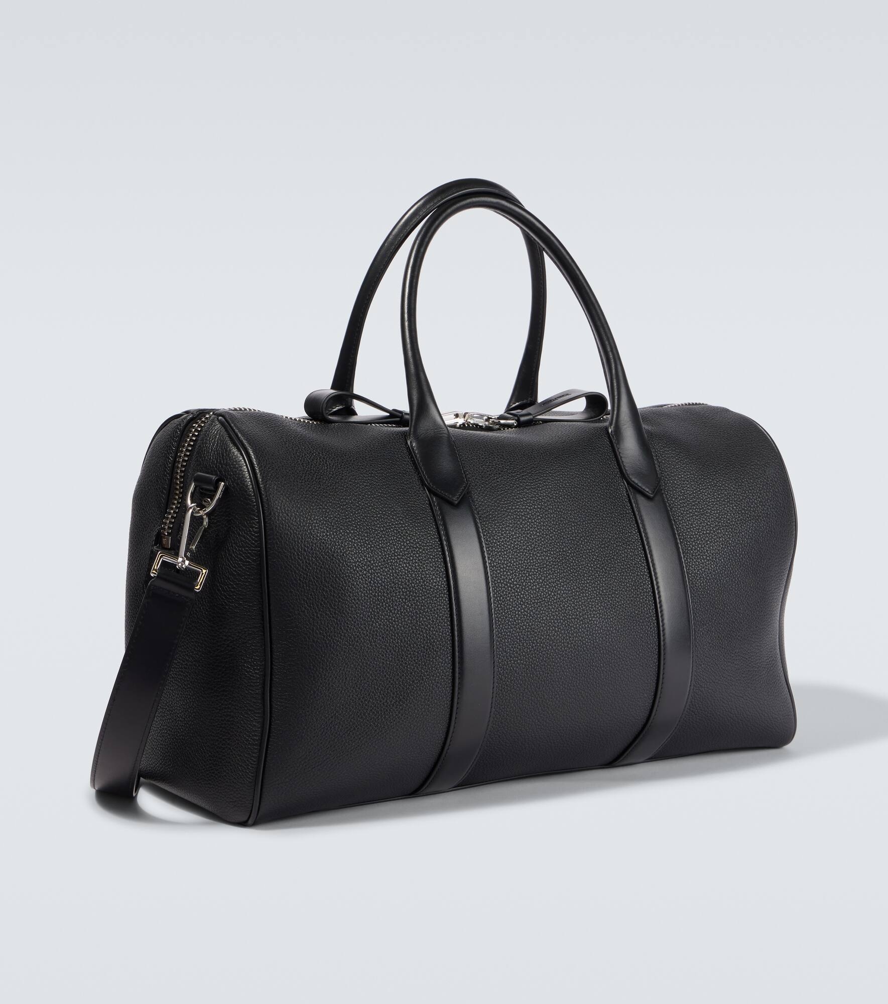 Leather duffel bag - 5