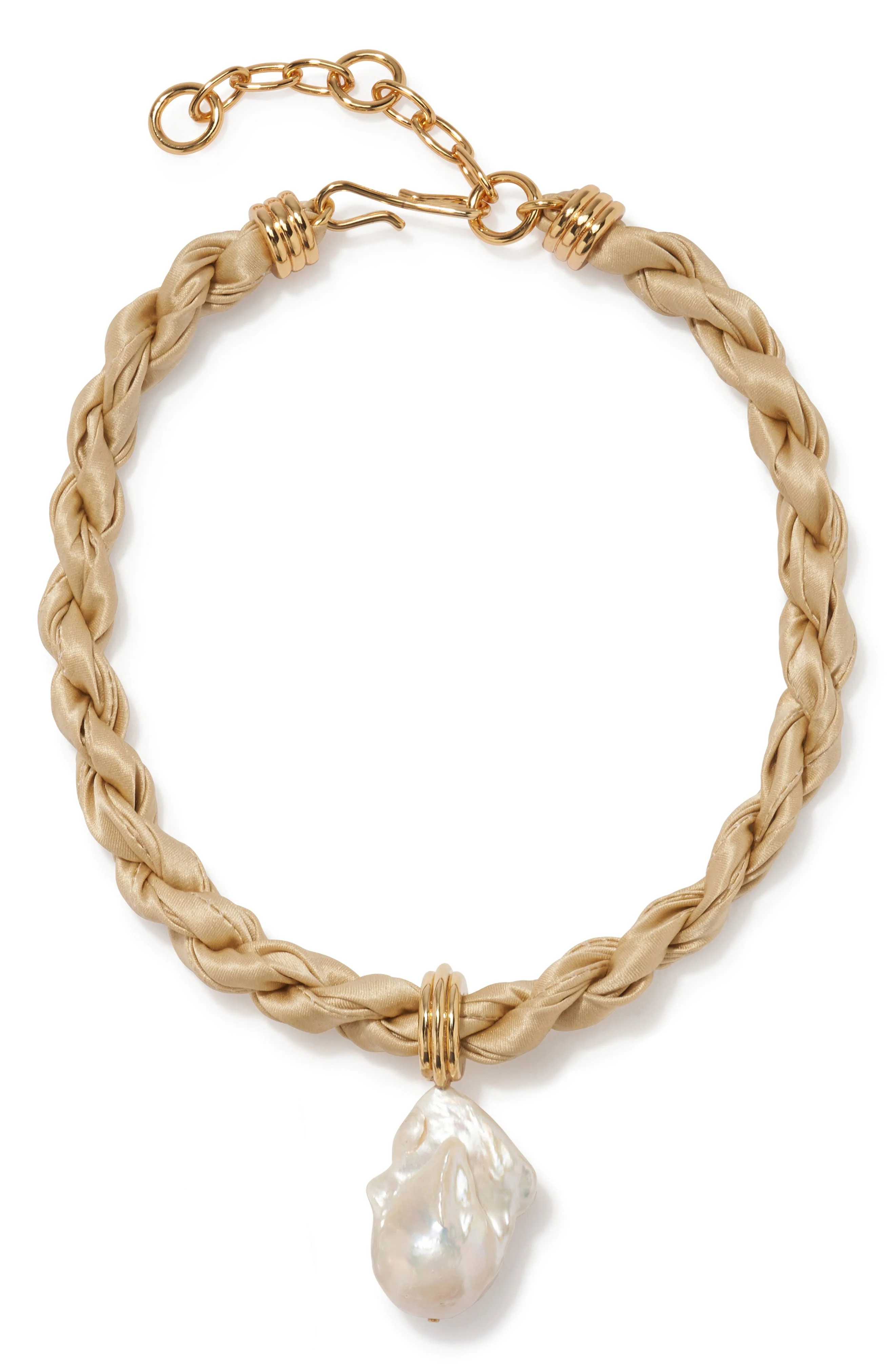 Lizzie Fortunato Woven Collar Necklace in Tan at Nordstrom - 1