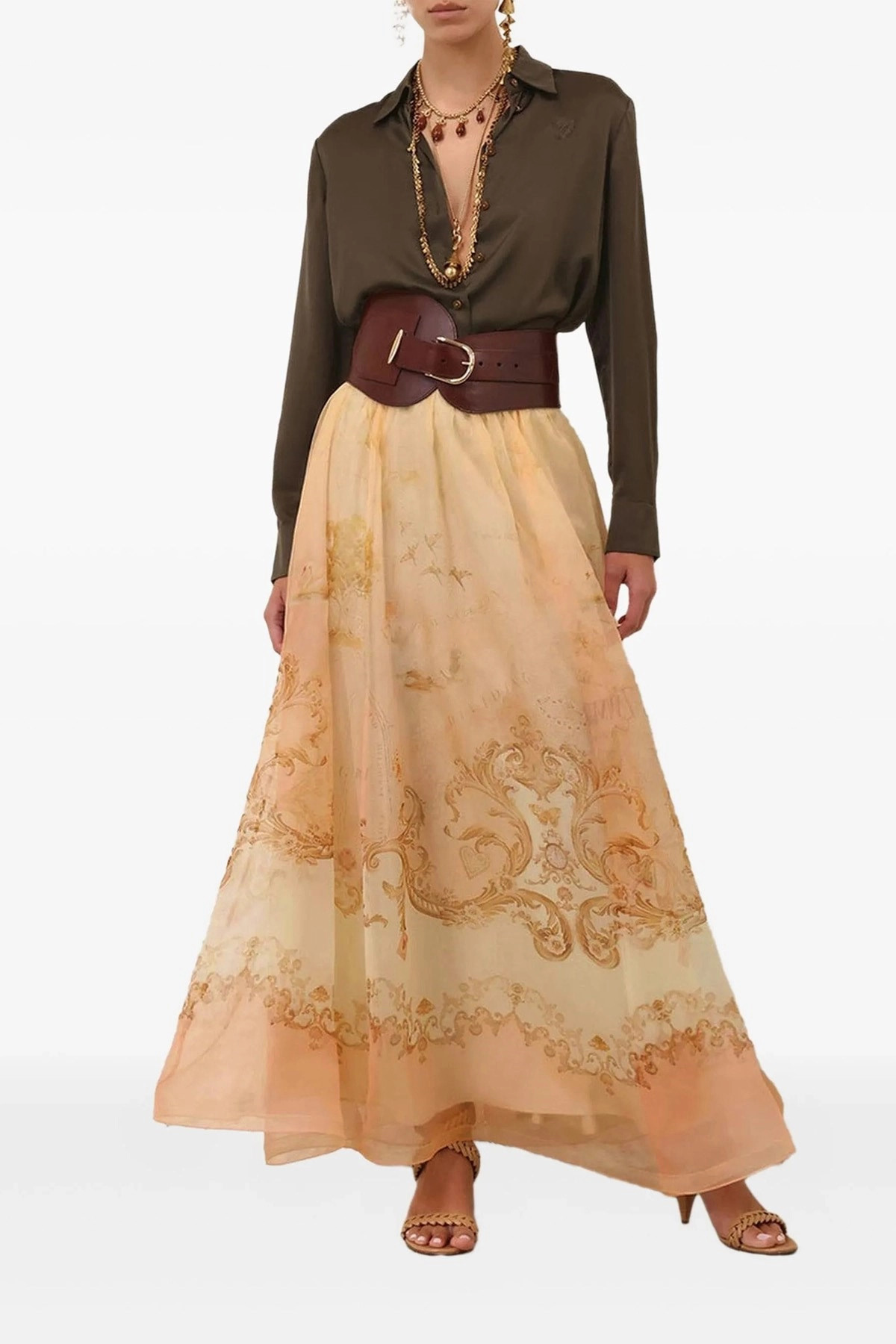 'Hypnotic Organza Maxi' skirt - 2
