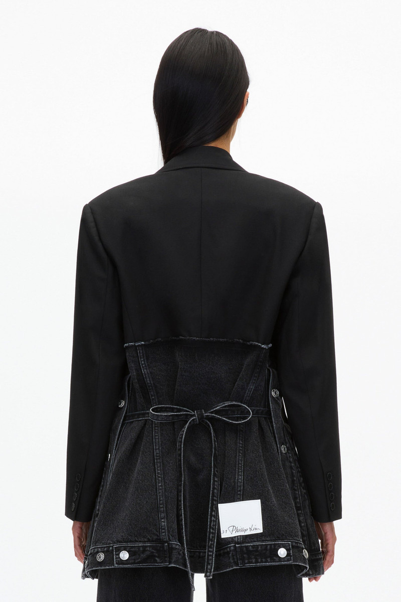 Oversized Hybrid Denim Blazer 4