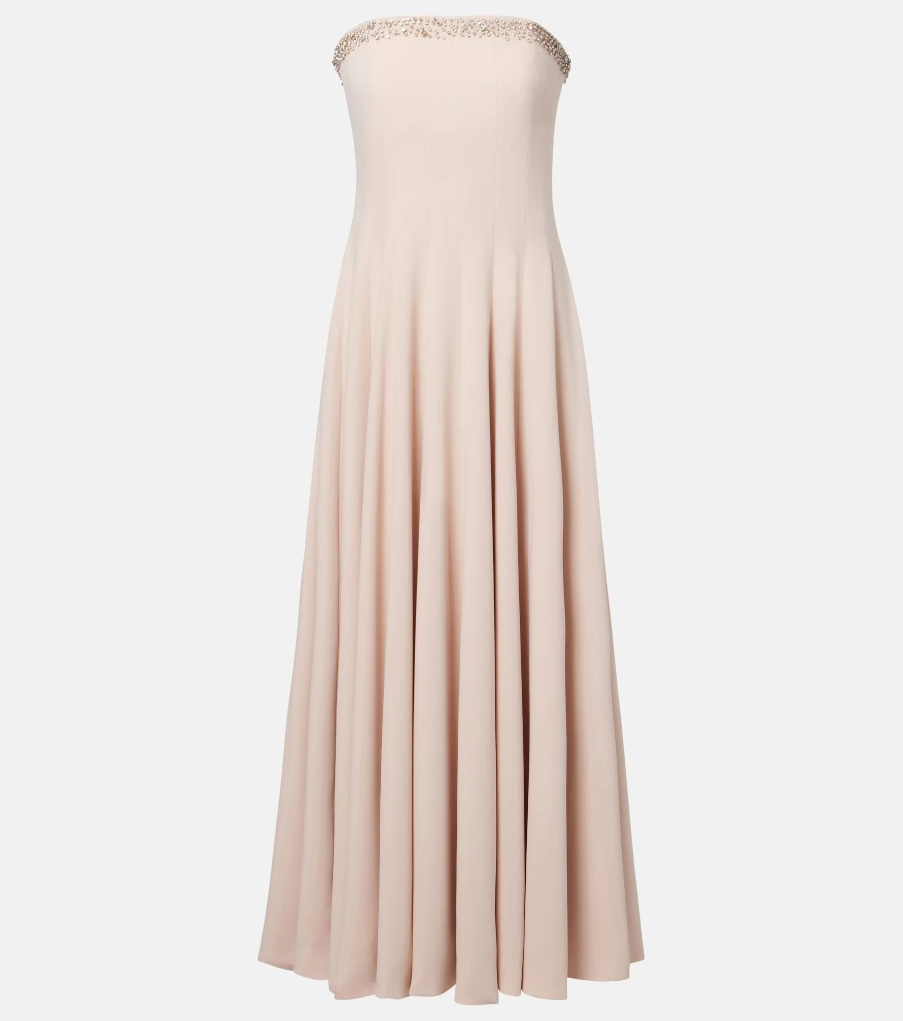 Aldina crystal-embellished crêpe midi dress - 1