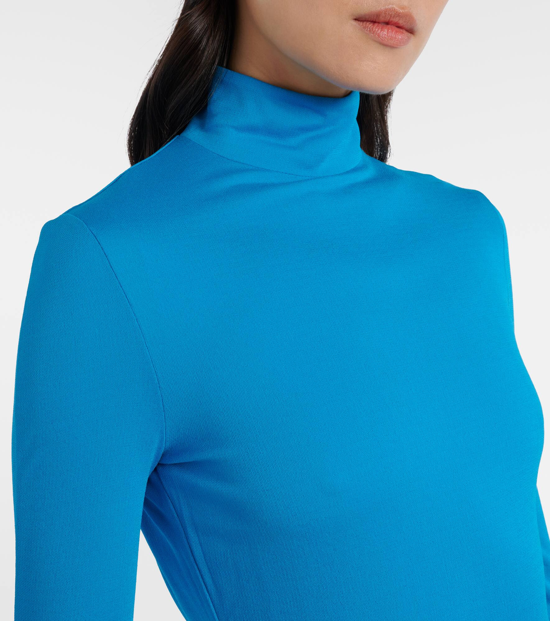 Open-back jersey midi dress - 4